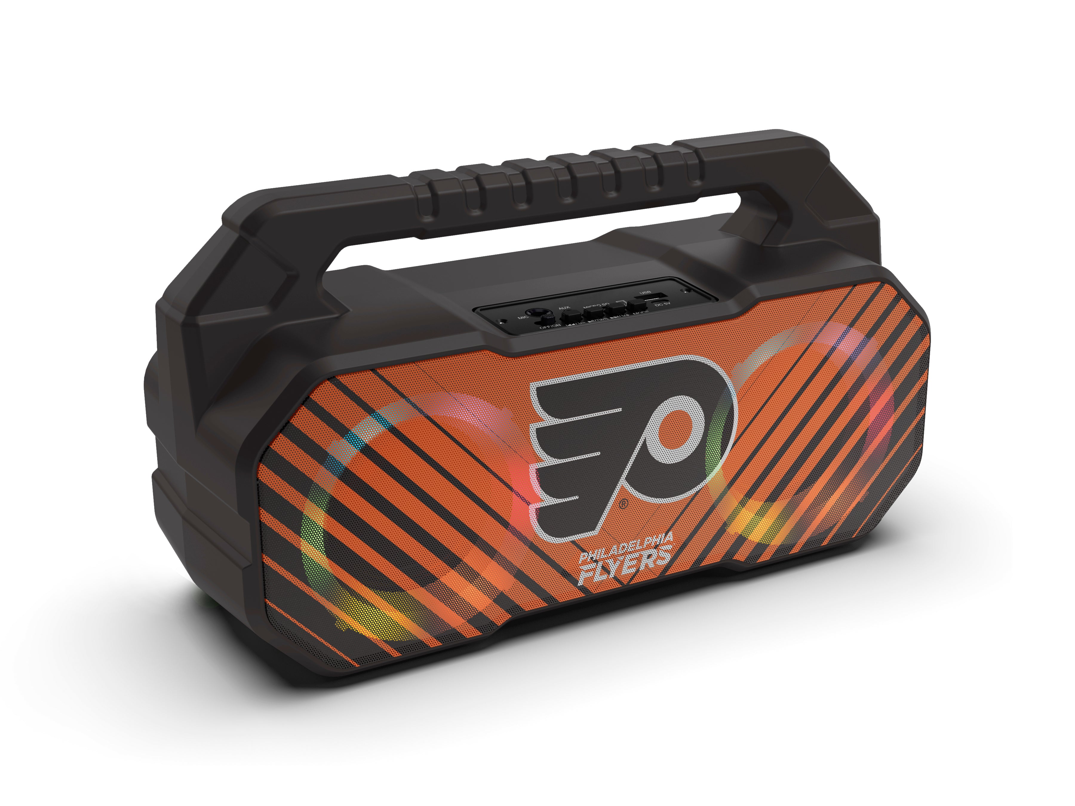 Philadelphia Flyers NHL Shockbox Bluetooth BOOMBOX Speaker with FM Radio