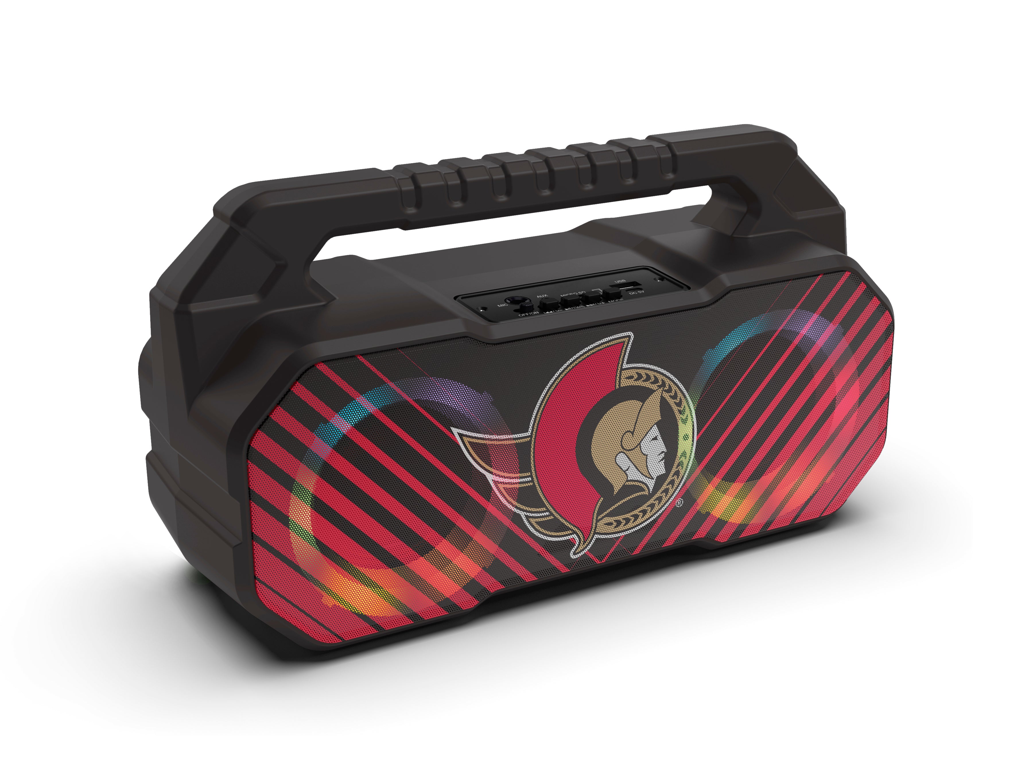 Ottawa Senators NHL Shockbox Bluetooth BOOMBOX Speaker with FM Radio