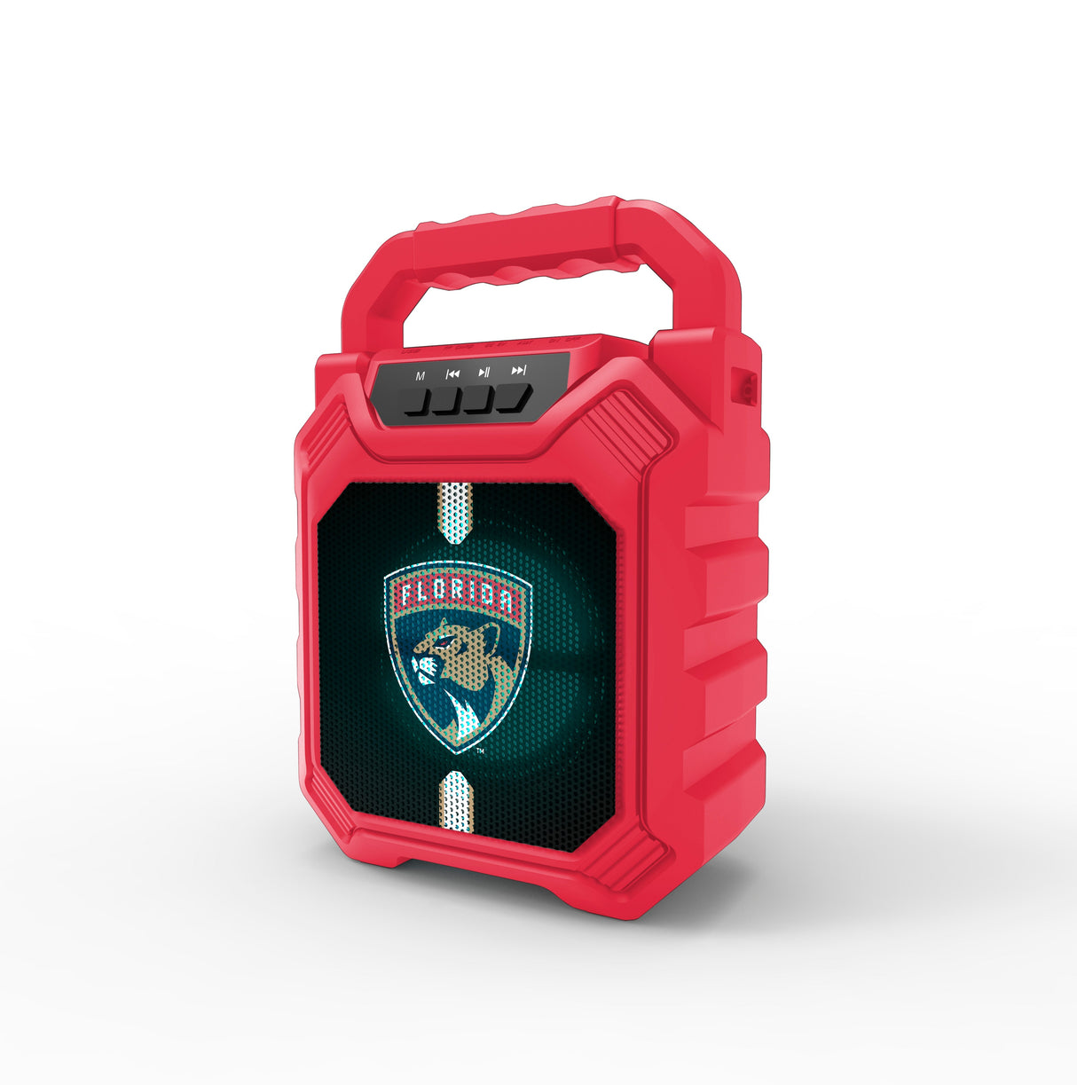 Florida Panthers NHL Syncable Bluetooth Wireless Speaker with LED Lights
& FM Radio