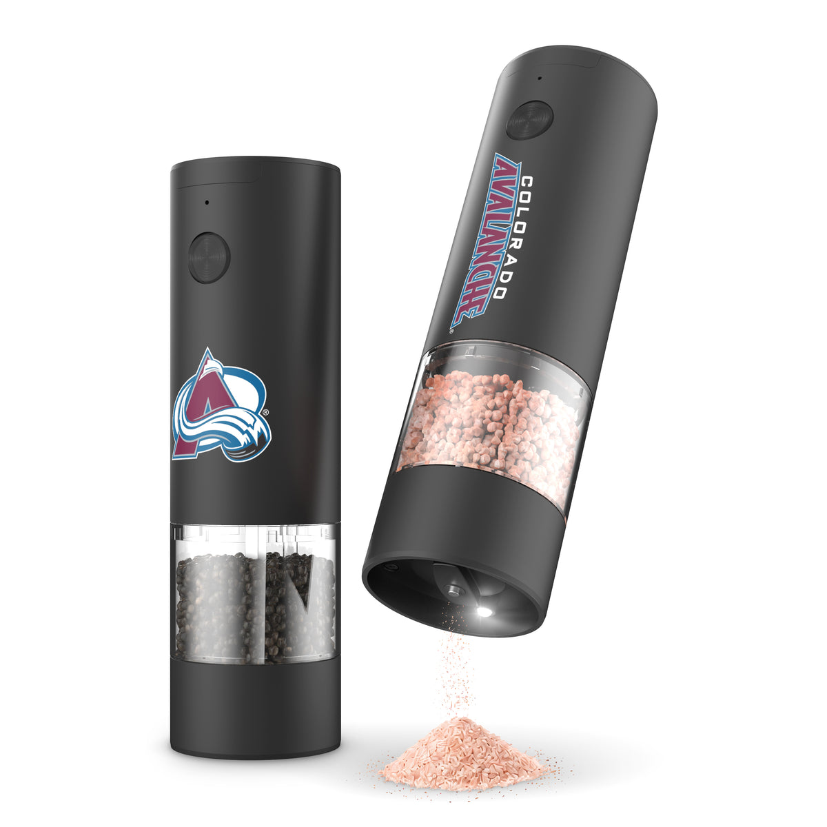 SOAR NHL Electric Salt and Pepper Grinder Set- Colorado Avalanche