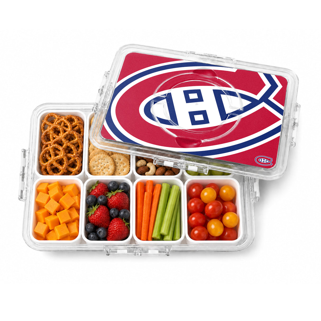SOAR NHL Snackle Box- 8 Compartments- Montreal Canadiens
