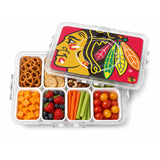 SOAR NHL Snackle Box- 8 Compartments- Chicago Blackhawks