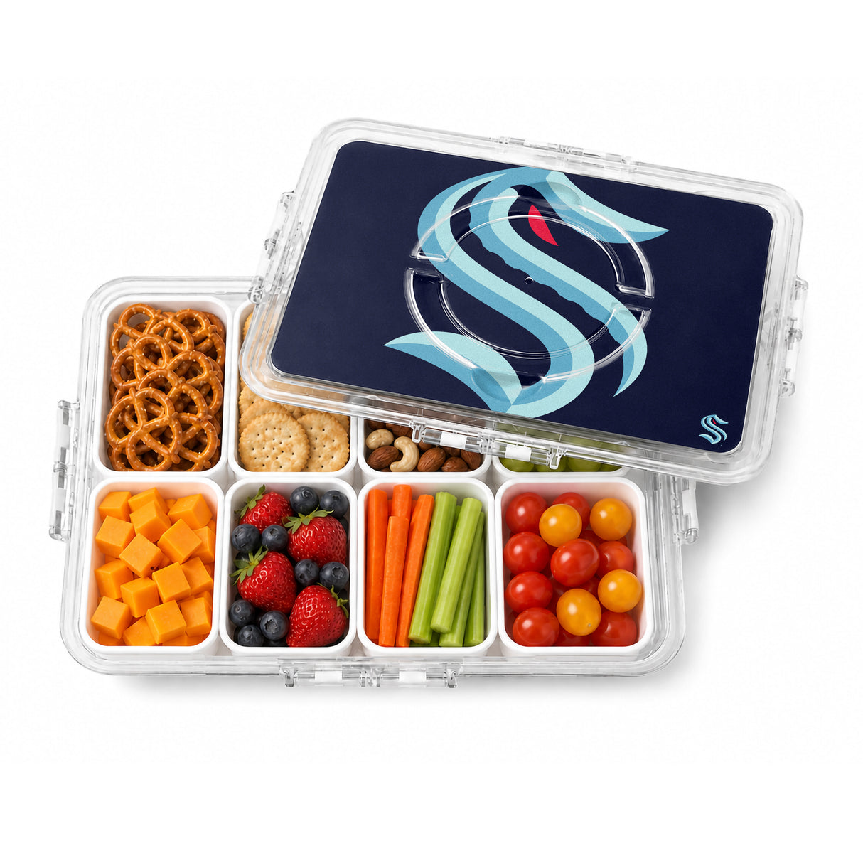 SOAR NHL Snackle Box- 8 Compartments- Seattle Kraken