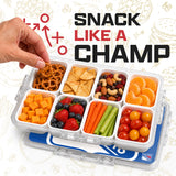 SOAR NHL Snackle Box- 8 Compartments- Calgary Flames
