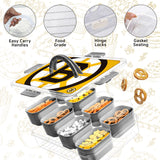 SOAR NHL Snackle Box- 8 Compartments- Calgary Flames