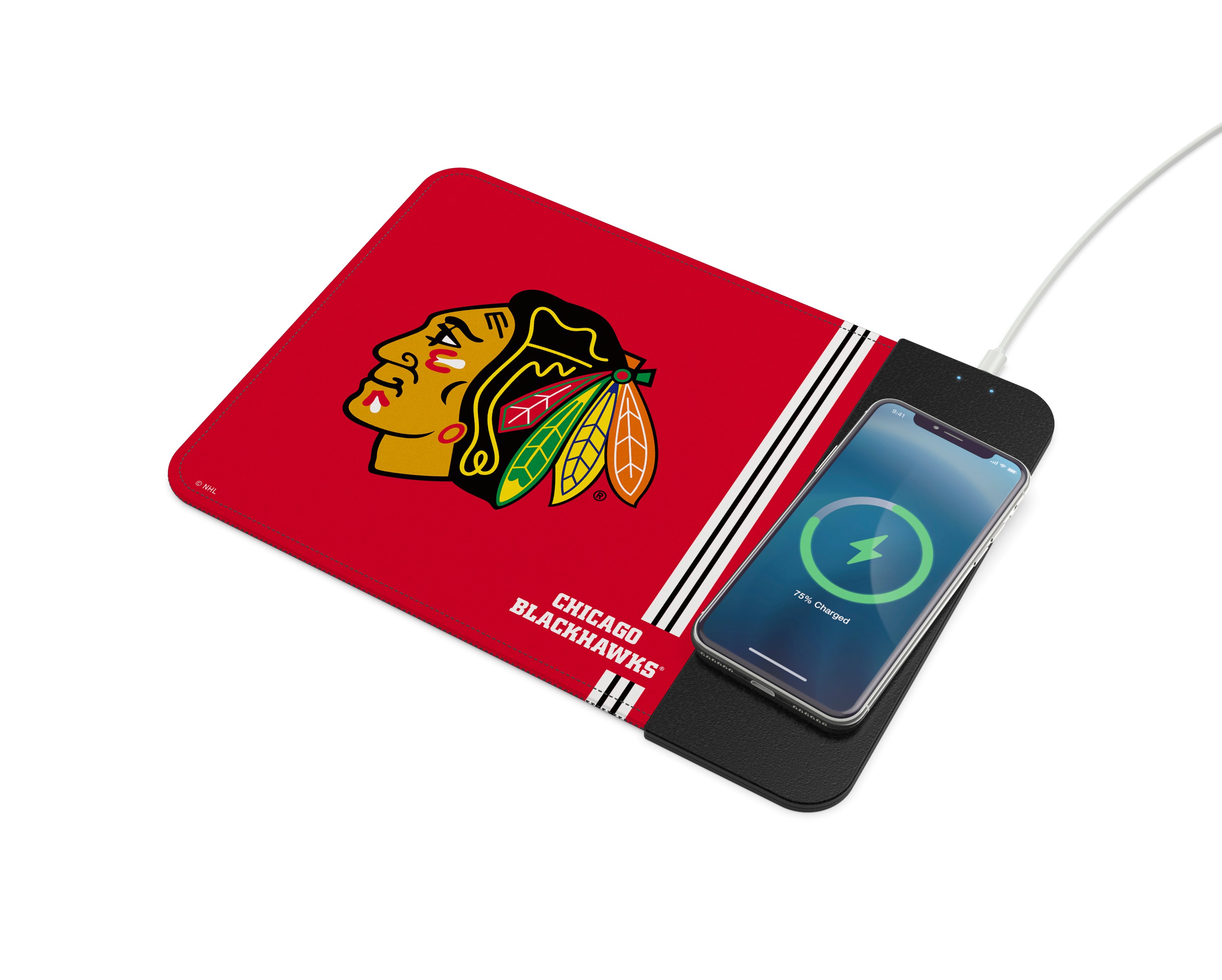 Chicago Blackhawks NHL Wireless Charging Mousepad