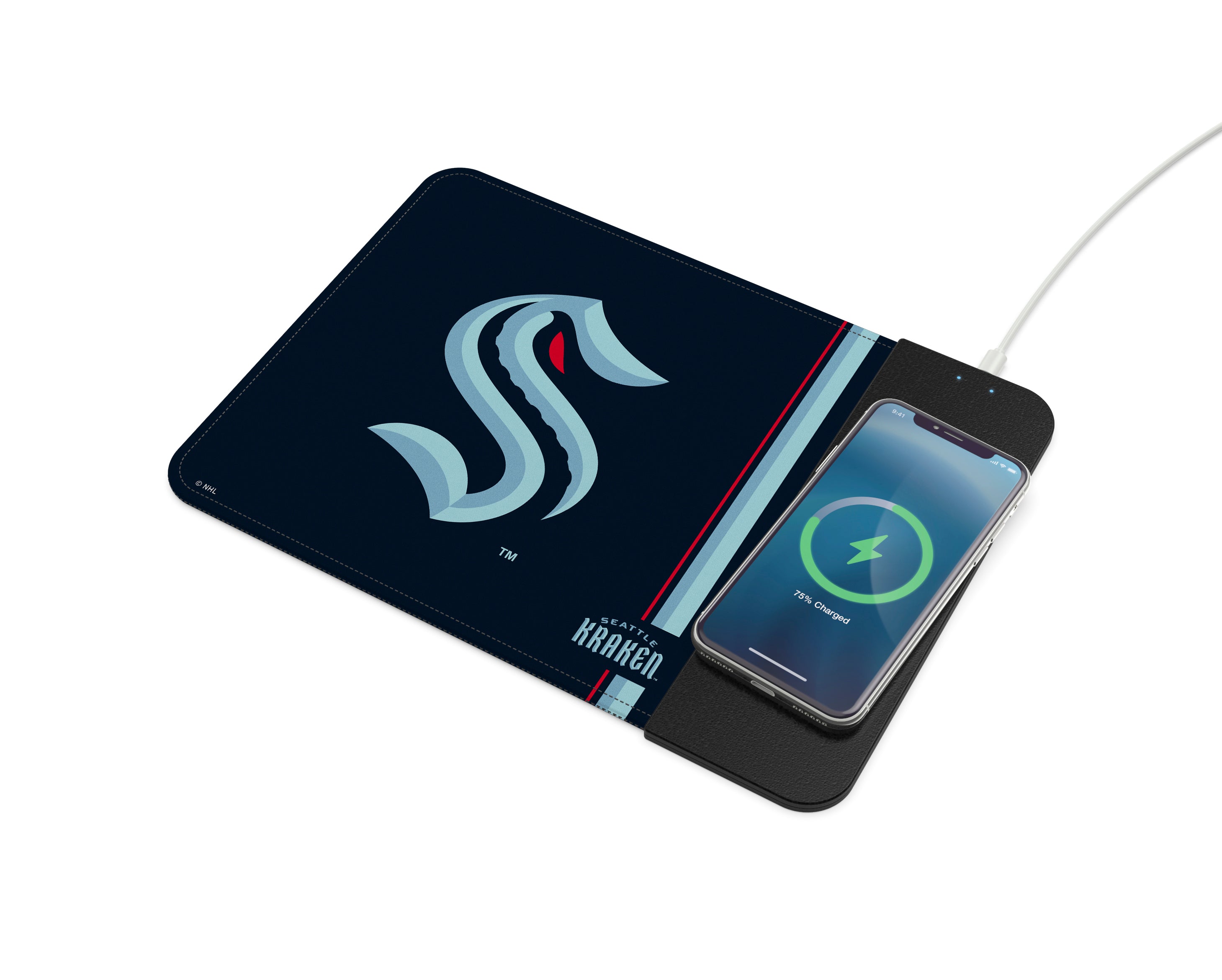 Seattle Kraken NHL Wireless Charging Mousepad