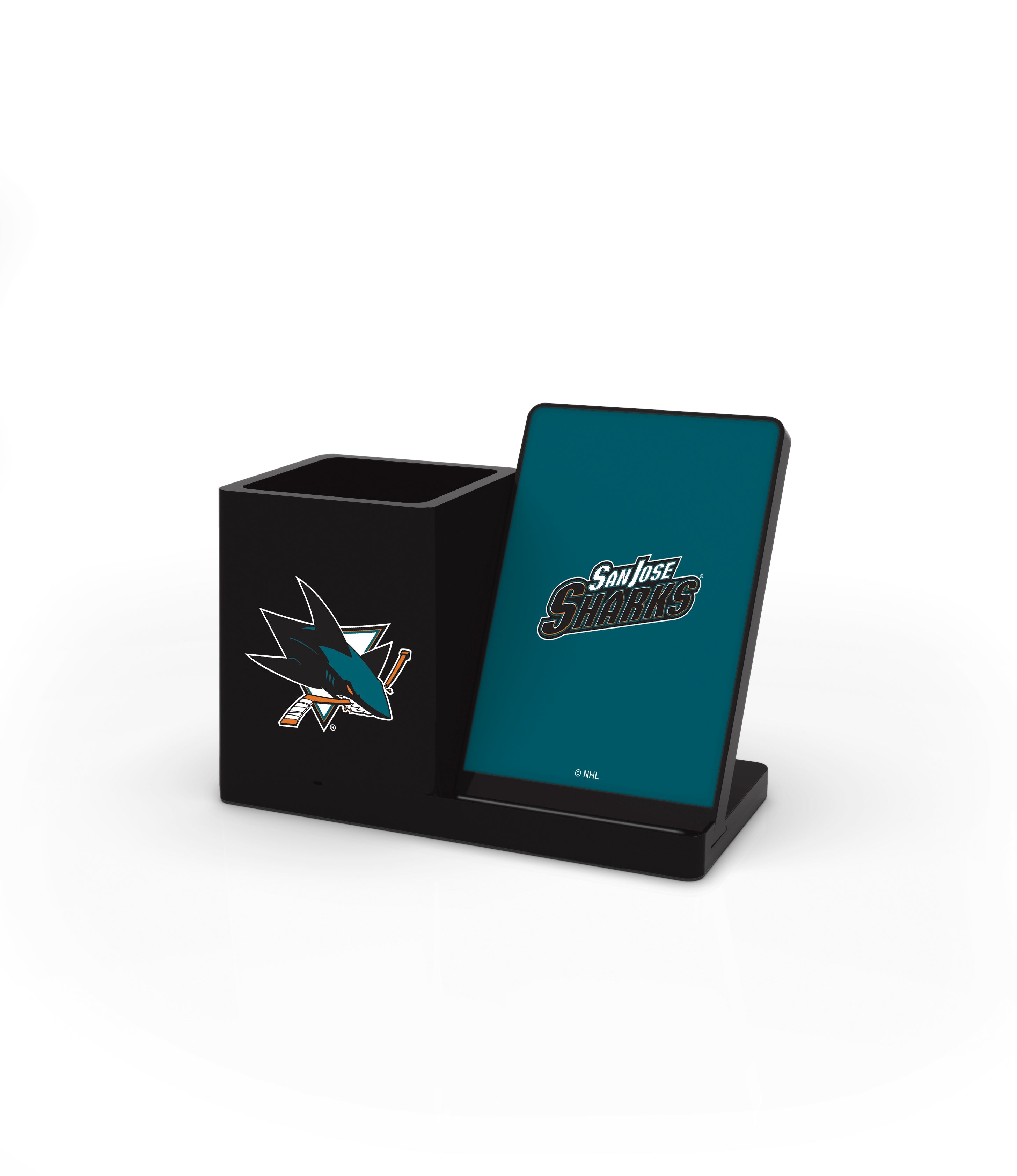 San Jose Sharks NHL Wireless Charging Pen Cup