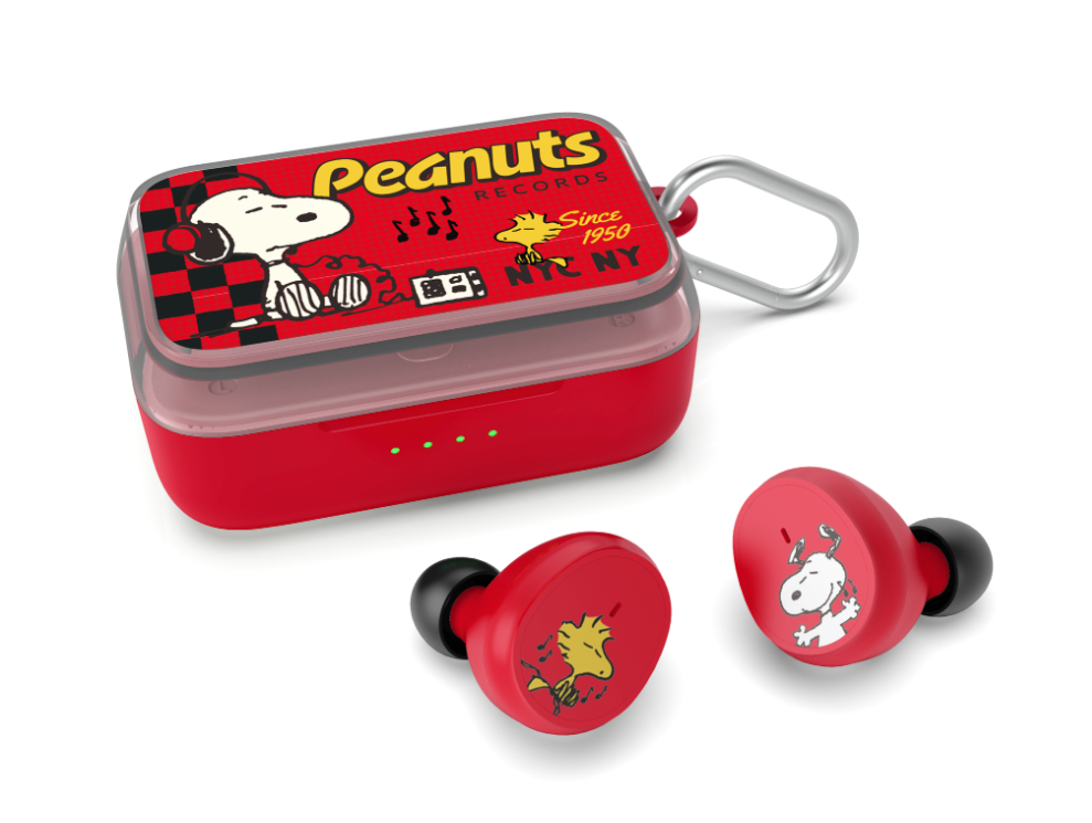 Peanuts Red Records True Wireless Bluetooth Earbuds