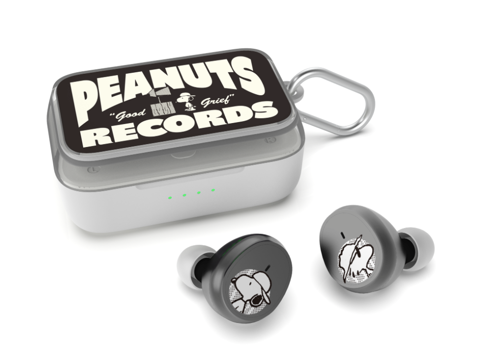 Peanuts Black Records True Wireless Bluetooth Earbuds