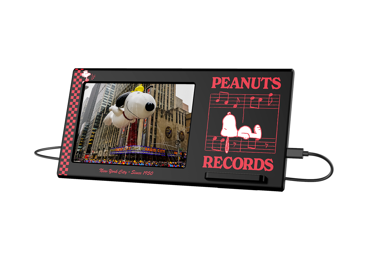 Peanuts Black Records Wireless Charging Photo Frame