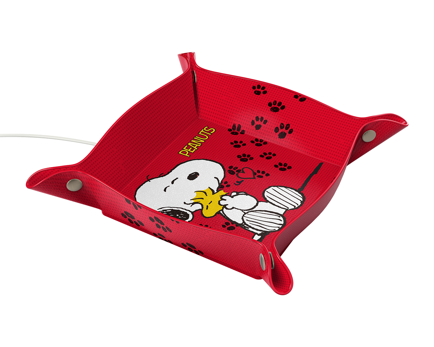 Peanuts Basic Snoopy and Woodstock Wireless Charging Tray