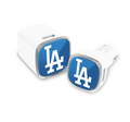 Los Angeles Dodgers 2 Pack Car + Wall Super Fast Chargers