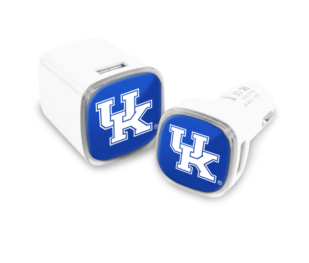 Kentucky Wildcats Collegiate 2 Pack Car + Wall Chargers