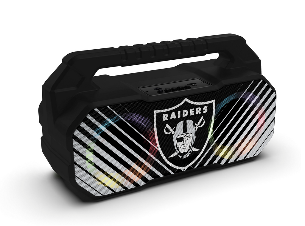 Oakland Raiders Shockbox Bluetooth BOOMBOX Speaker with FM Radio