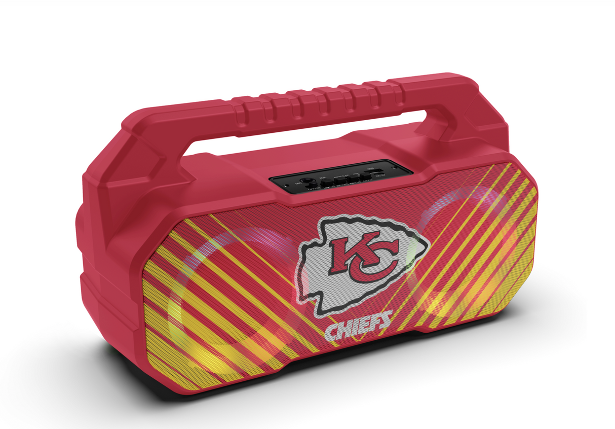 Kansas City Chiefs NFL Shockbox Bluetooth BOOMBOX Speaker with FM Radio