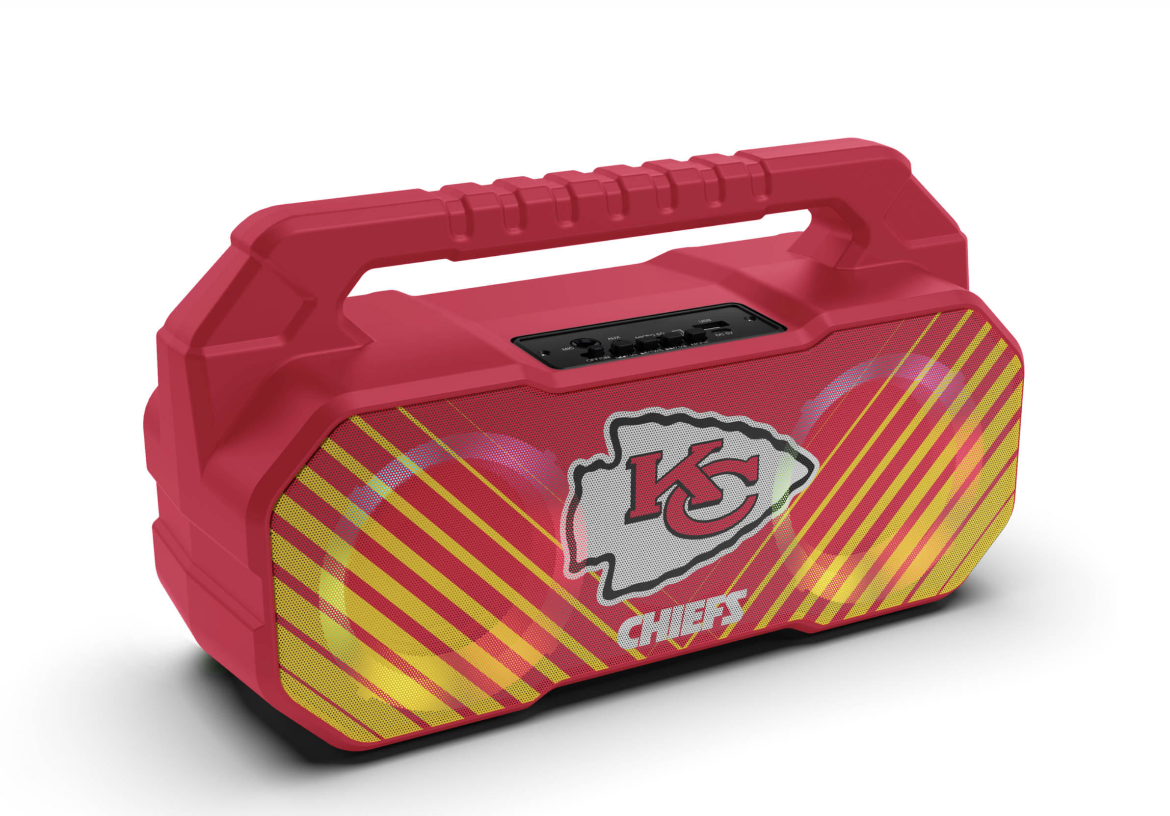 Kansas City Chiefs Shockbox Bluetooth BOOMBOX Speaker with FM Radio