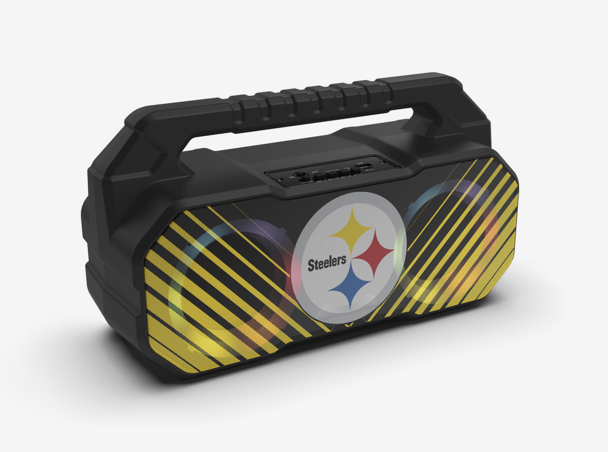 Pittsburgh Steelers NFL Shockbox Bluetooth BOOMBOX Speaker with FM Radio