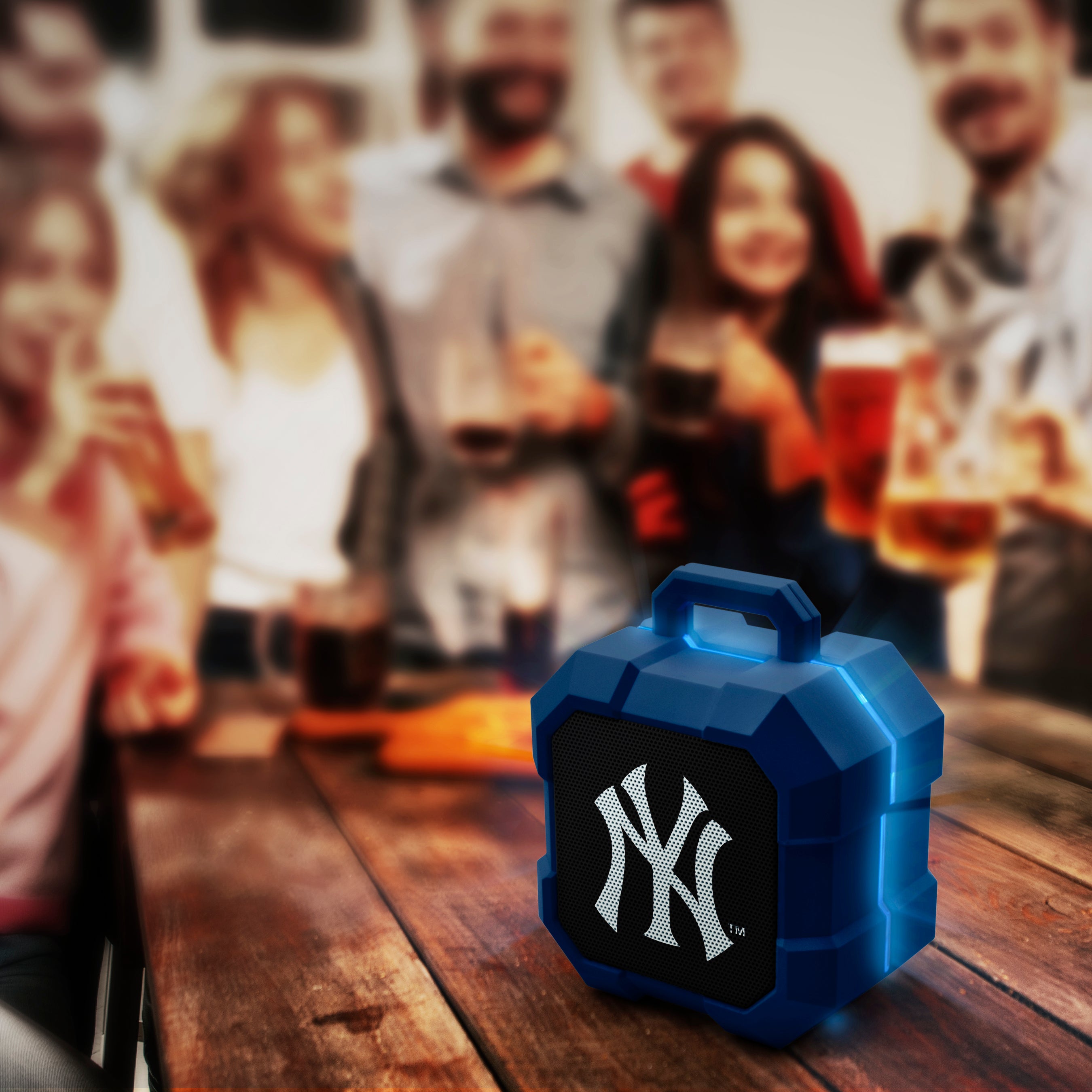 New York Yankees MLB ShockBox LED Bluetooth Speaker