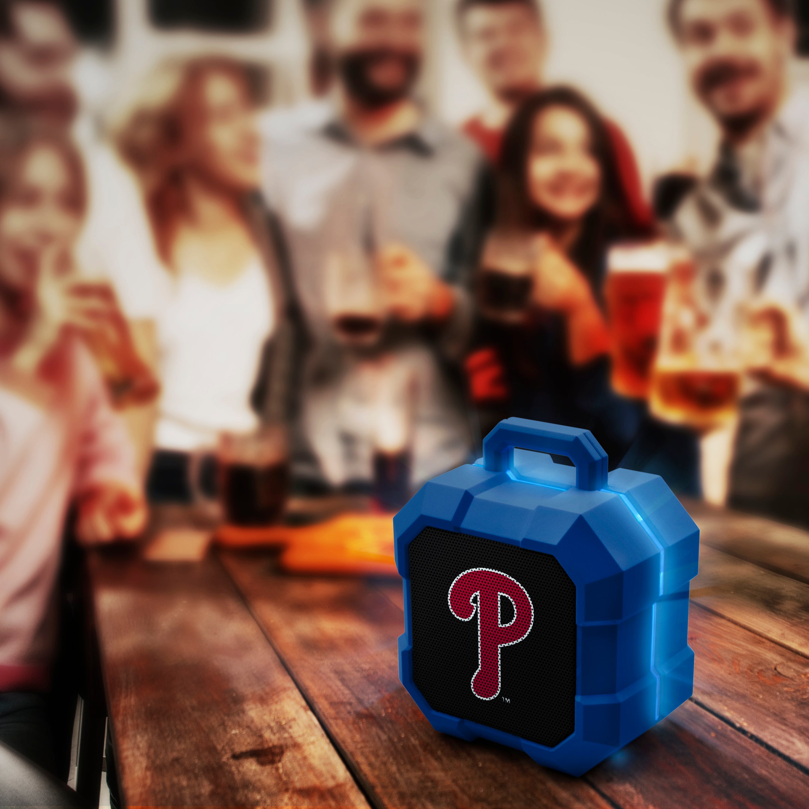 Philadelphia Phillies MLB ShockBox LED Bluetooth Speaker