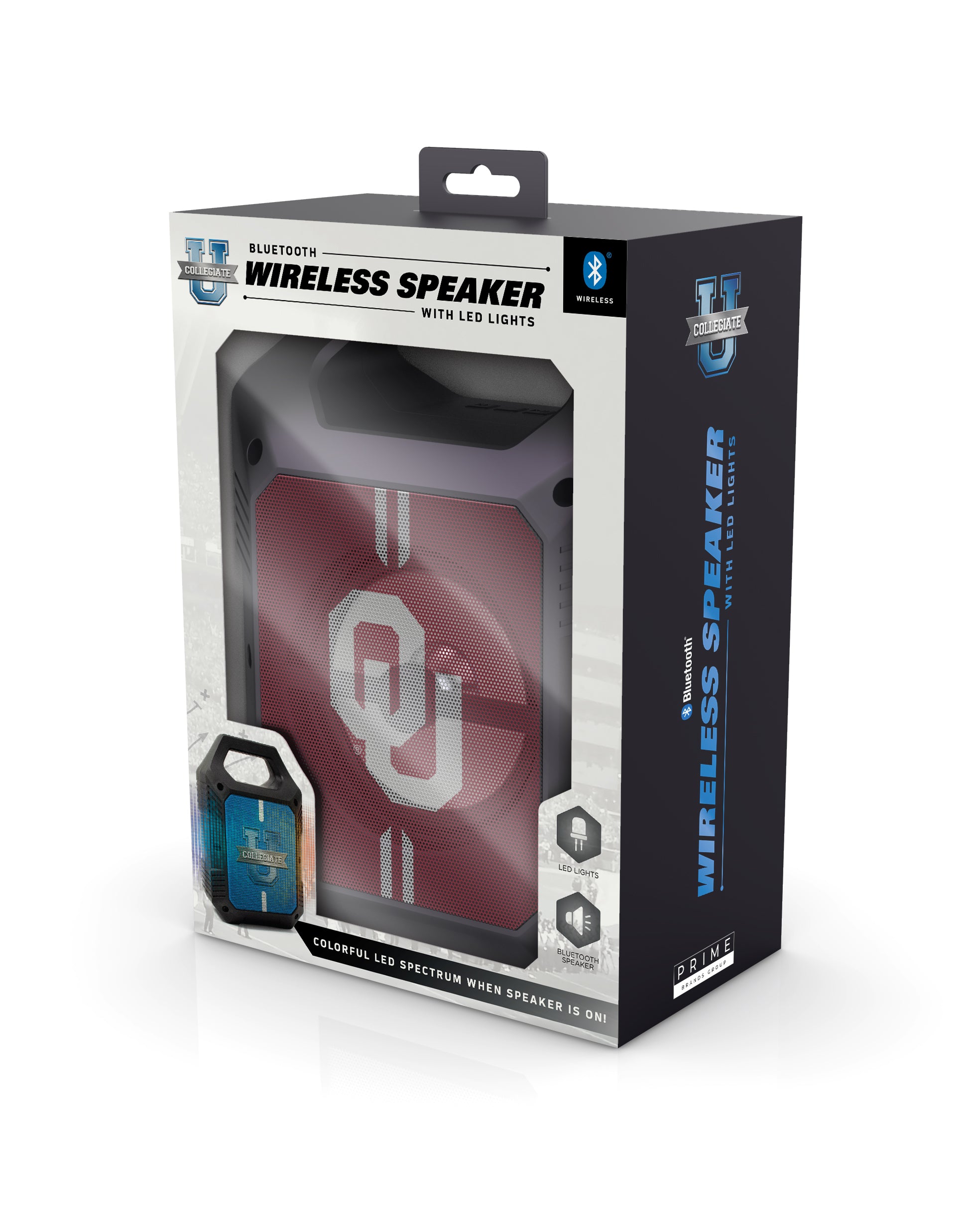 Oklahoma Sooners Shockbox XL LED Wireless Bluetooth Speaker