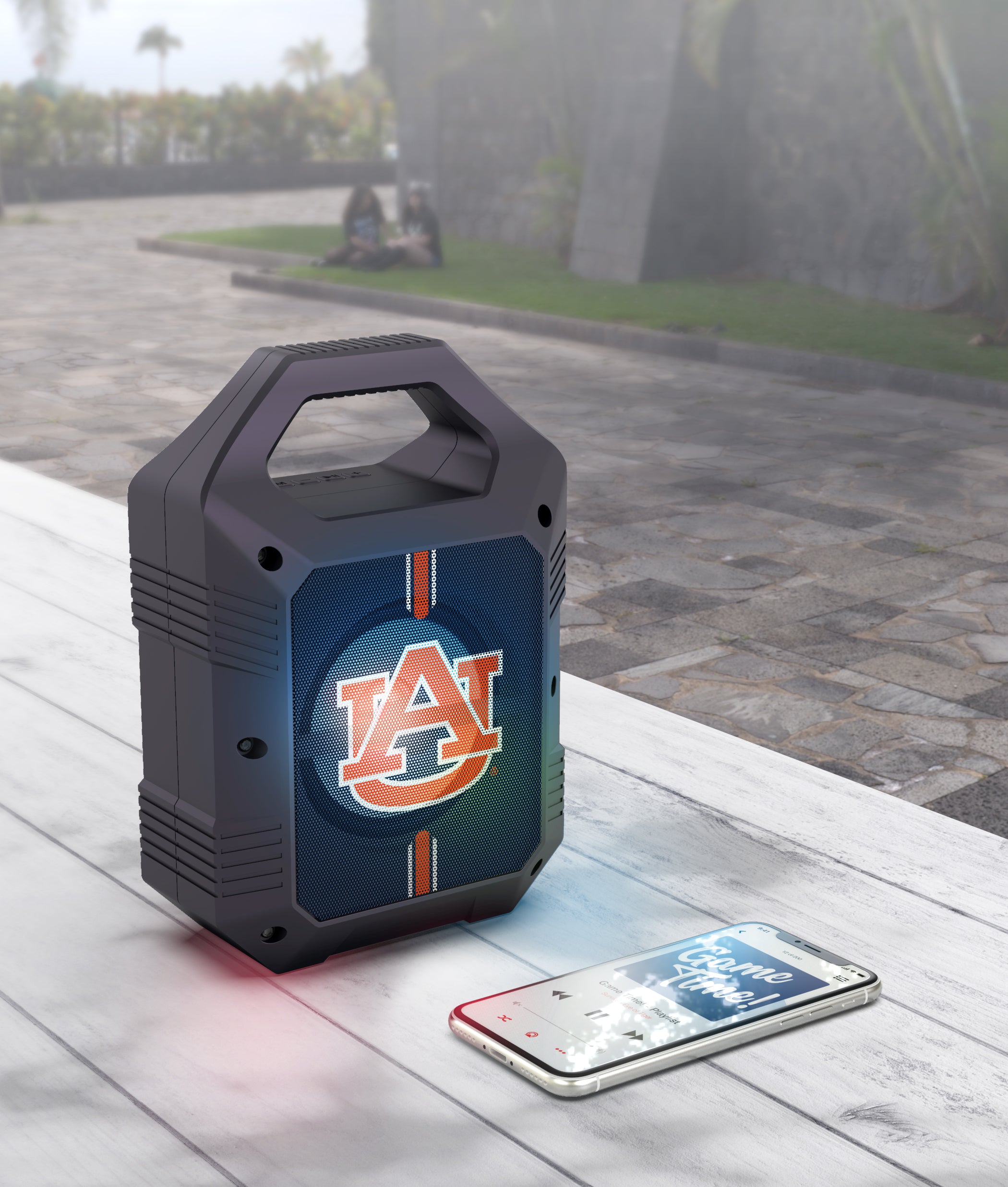 Auburn Tigers Shockbox XL LED Wireless Bluetooth Speaker