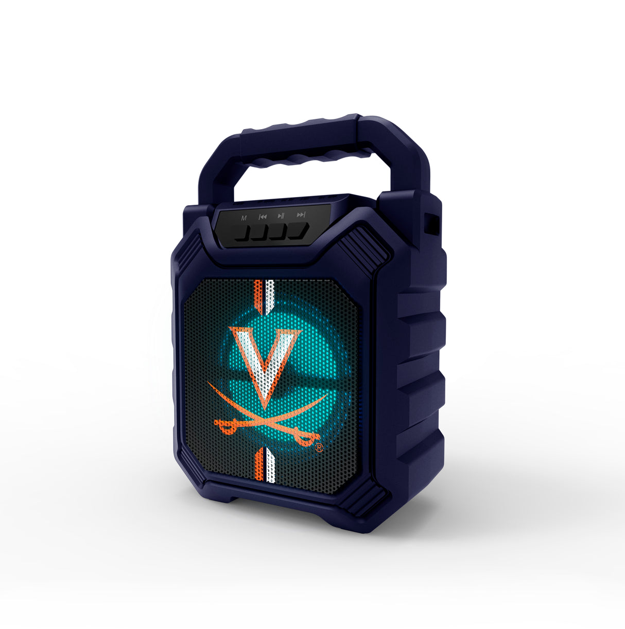 NCAA Syncable Bluetooth Wireless Speaker with LED Lights & FM Radio