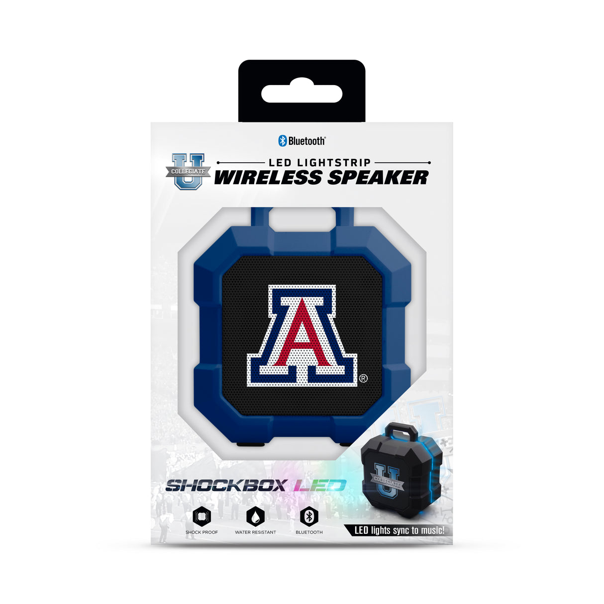 Arizona Wildcats Collegiate ShockBox LED Bluetooth Speaker