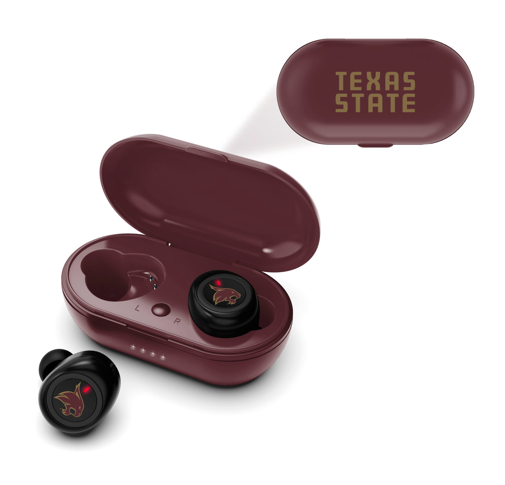 Texas State Bobcats True Wireless Earbuds