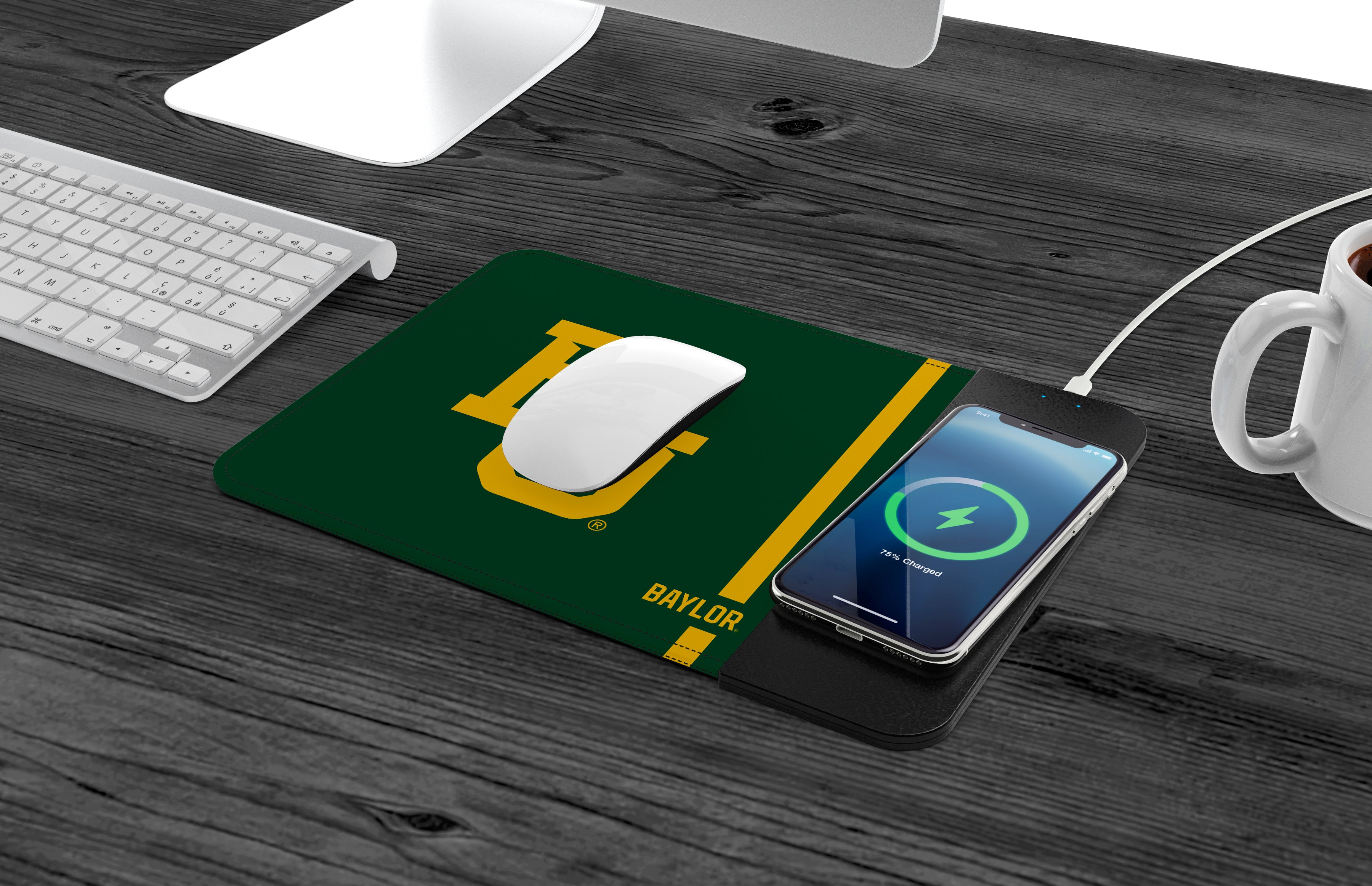 Baylor Bears Wireless Charging Mousepad