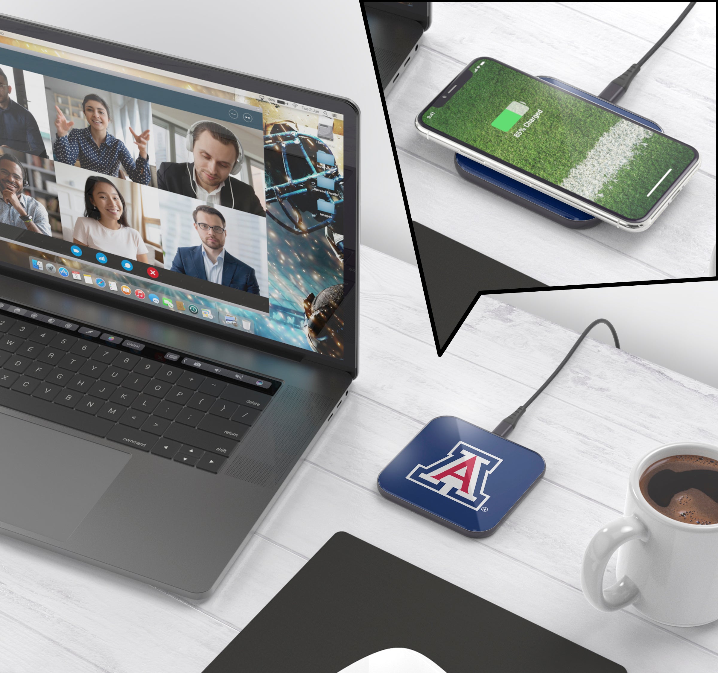 Arizona Wildcats Collegiate Wireless Charging Pad