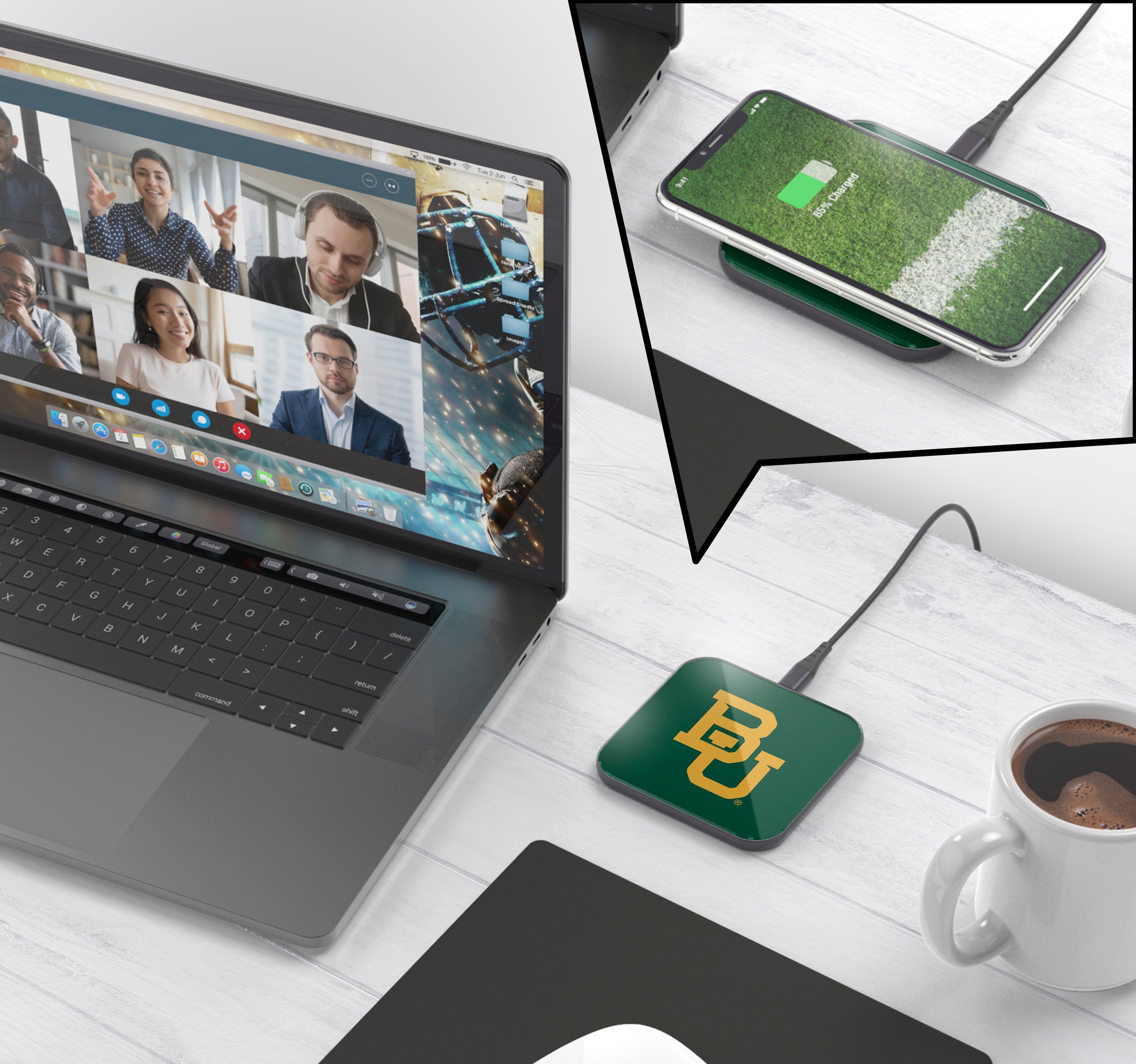 Baylor Bears Collegiate Wireless Charging Pad