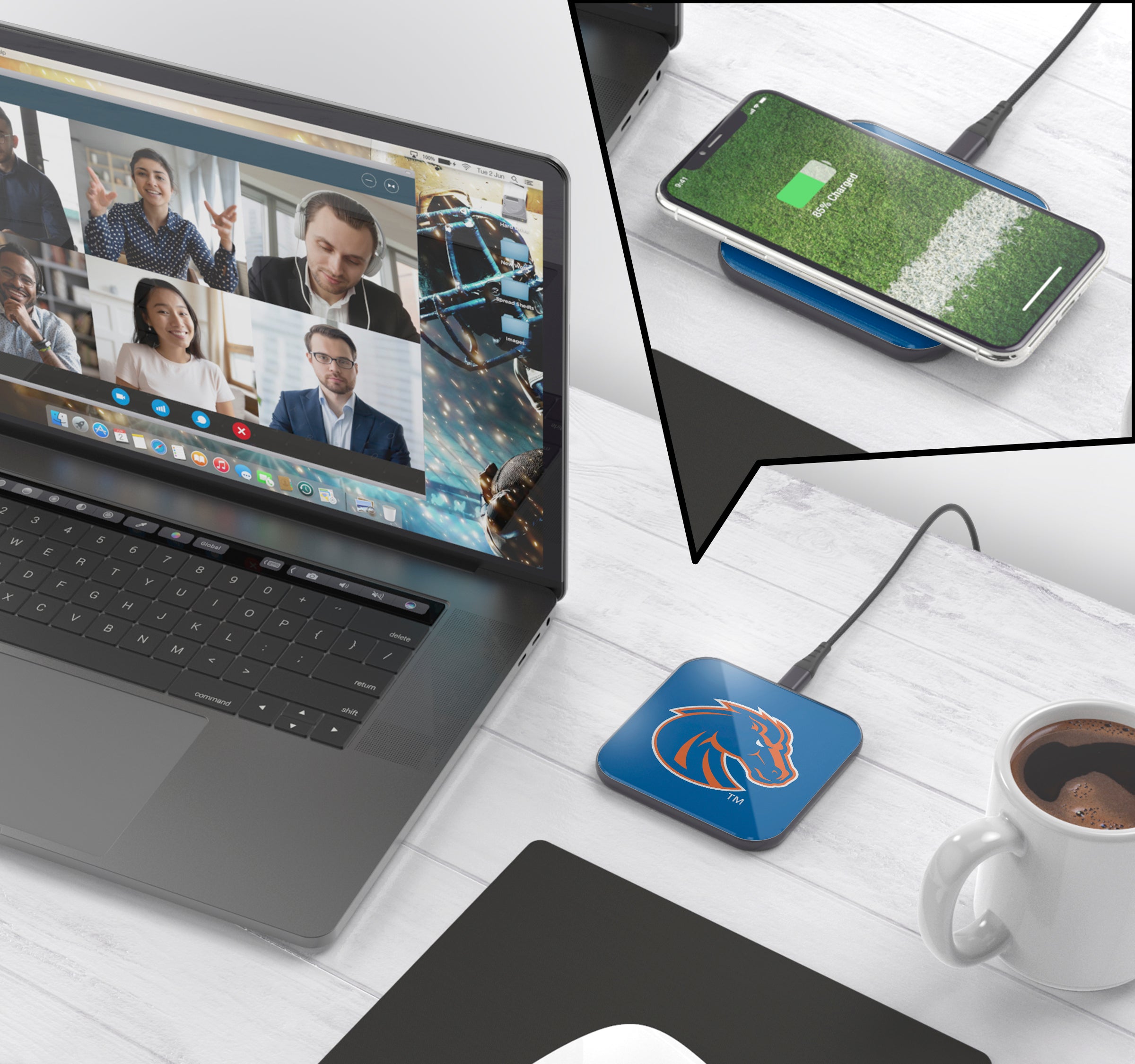 Boise State Broncos Collegiate Wireless Charging Pad