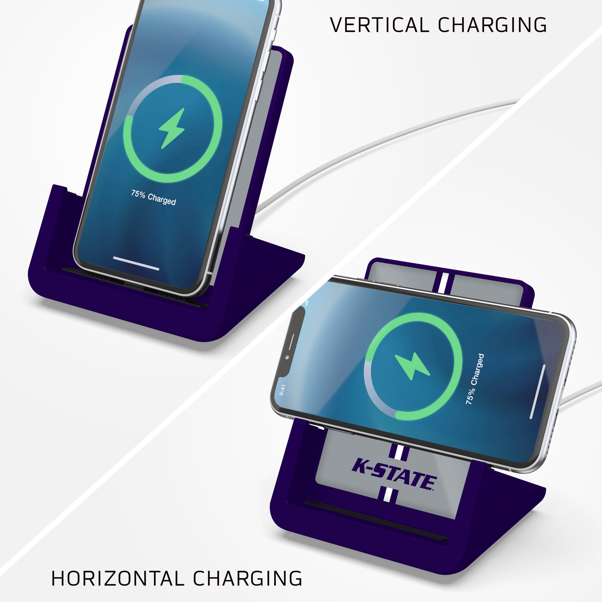 Kansas State Wildcats Desktop Wireless Charger