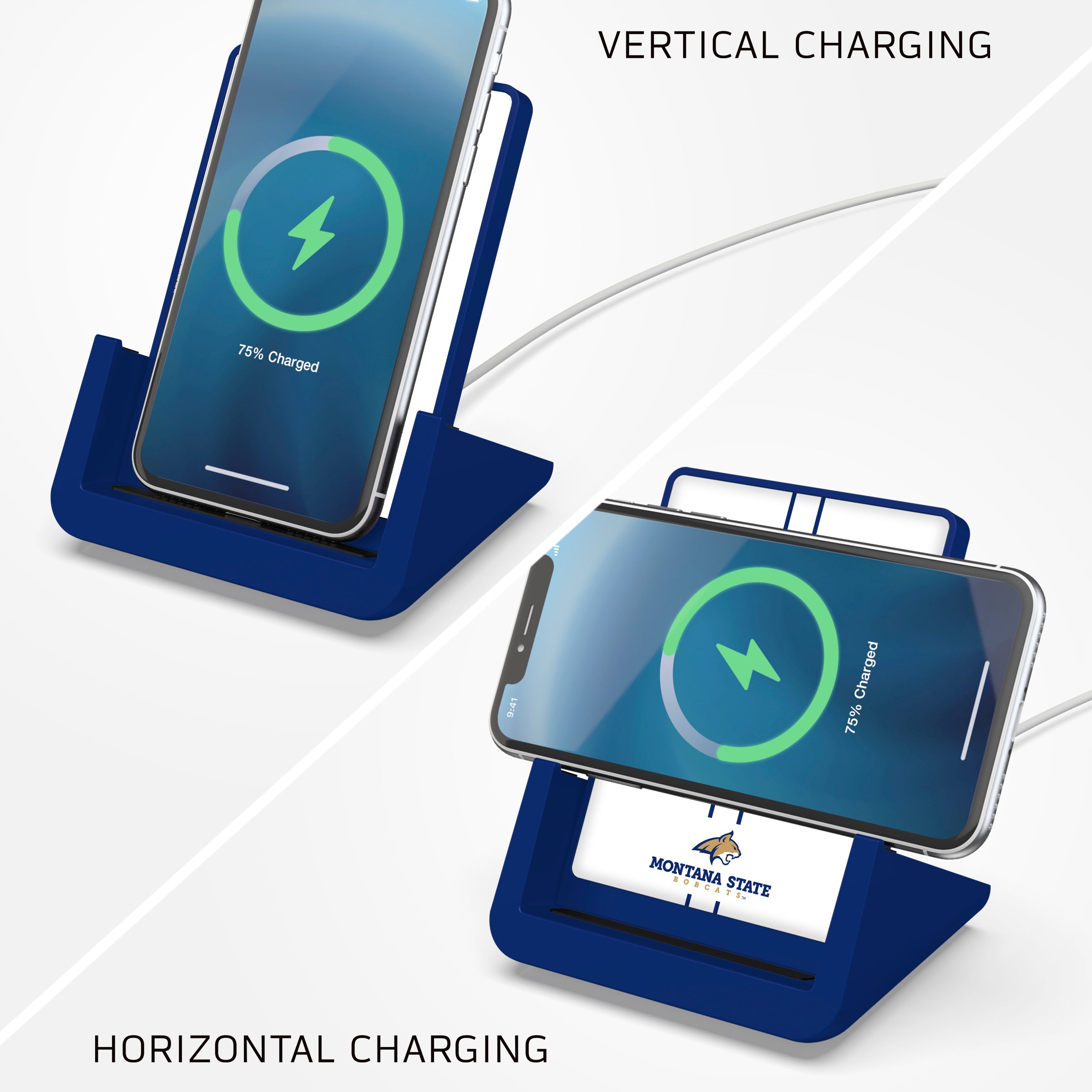 Montana State Bobcats Desktop Wireless Charger