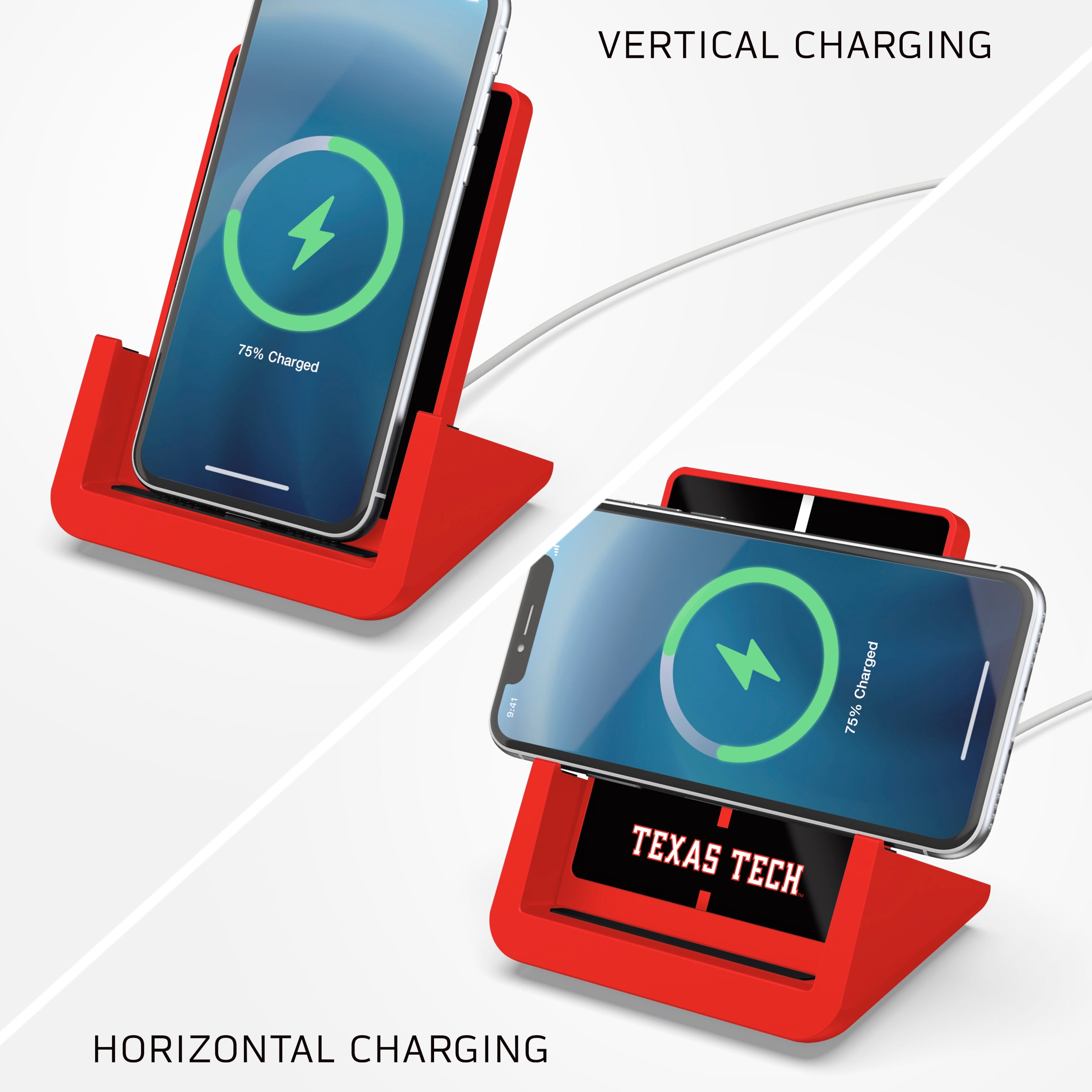 Texas Tech Red Raiders Desktop Wireless Charger