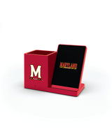 Maryland Terrapins NCAA Cell Phone Wireless Charging Stand and Desktop Organizer