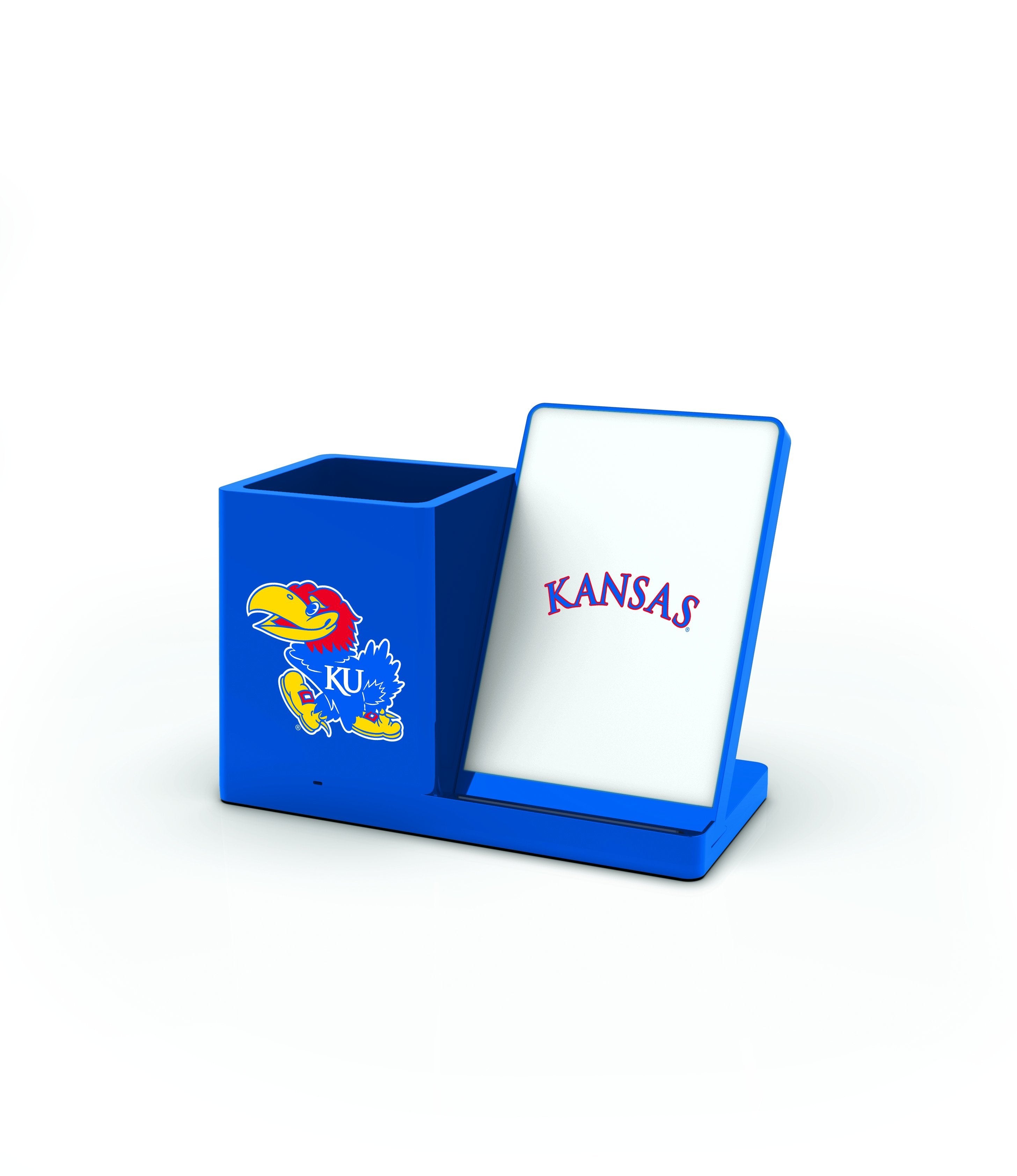 Kansas Jayhawks Wireless Charging Pen Holder - Prime Brands Group