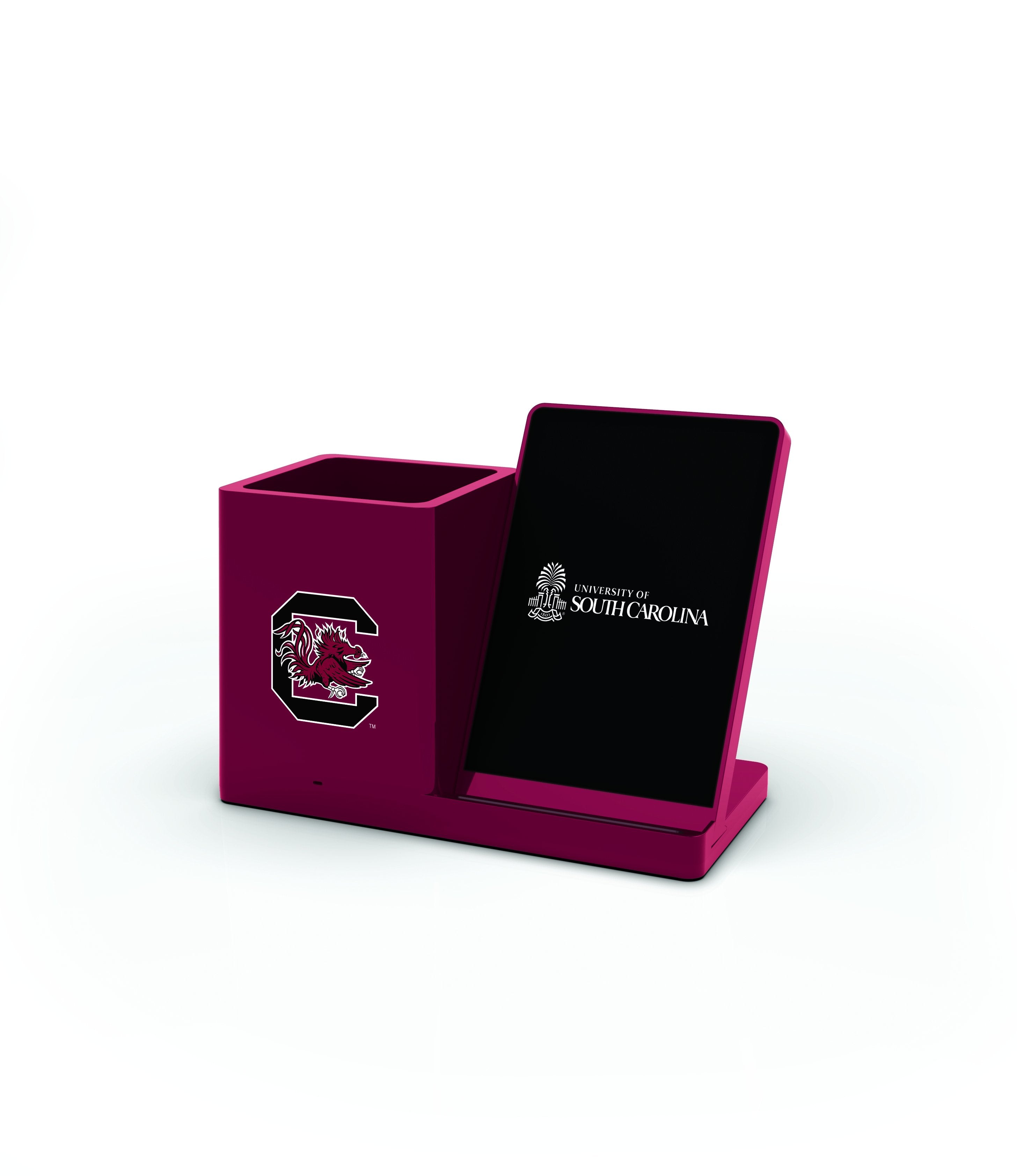 South Carolina Gamecocks Wireless Charging Pen Holder - Prime Brands Group