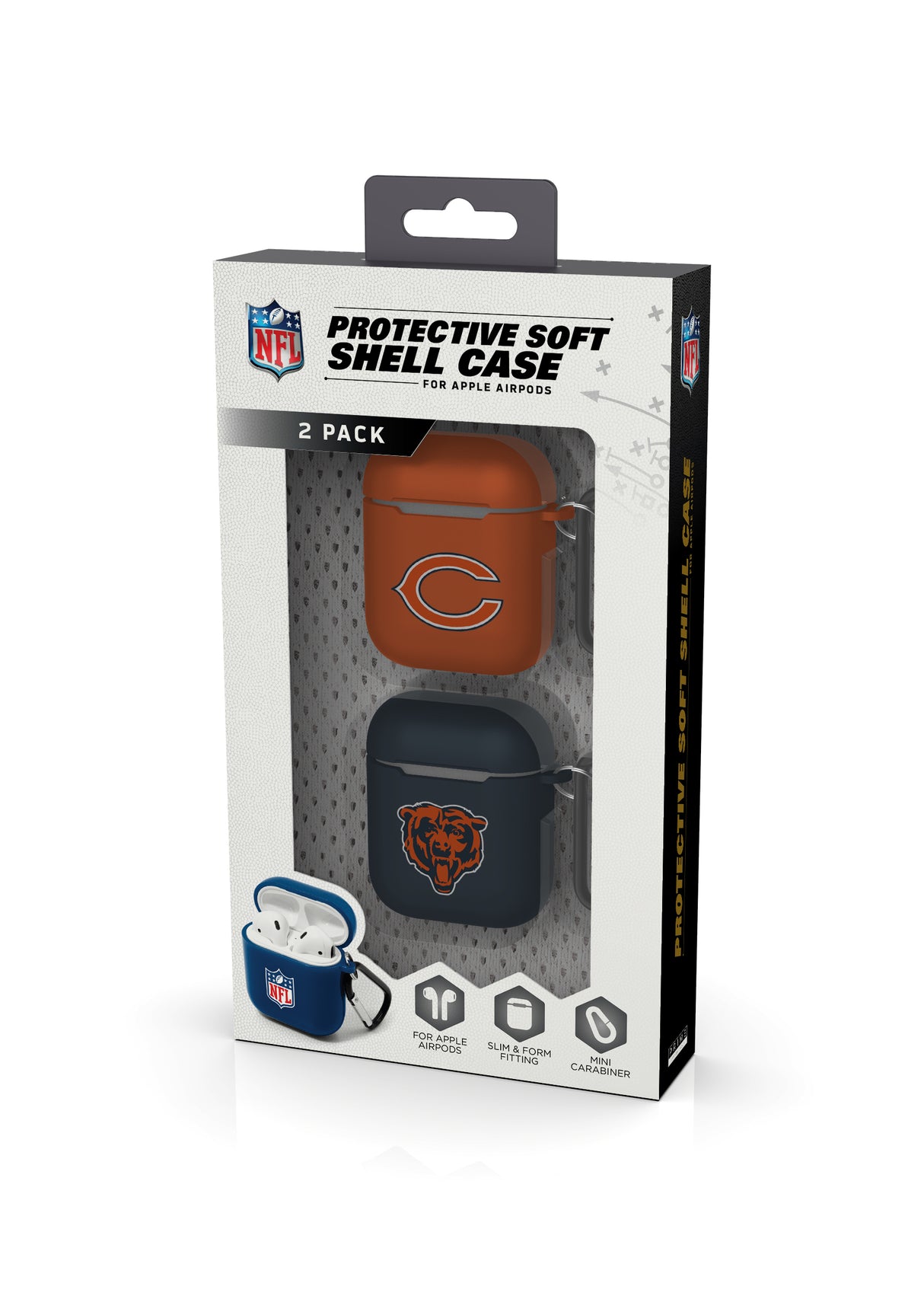 Chicago Bears NFL Airpod Case 2 Pack