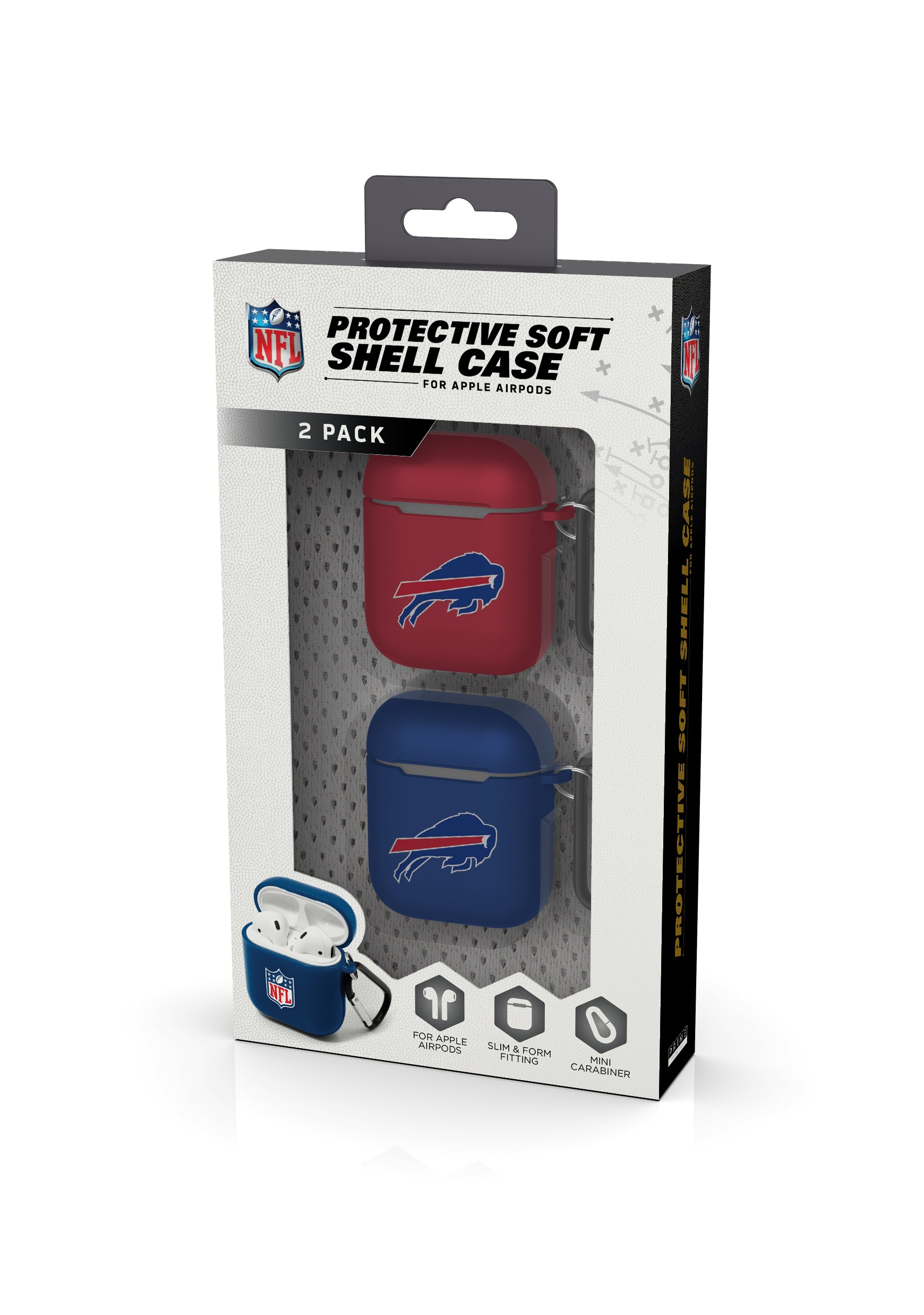 Buffalo Bills NFL Airpod Case 2 Pack