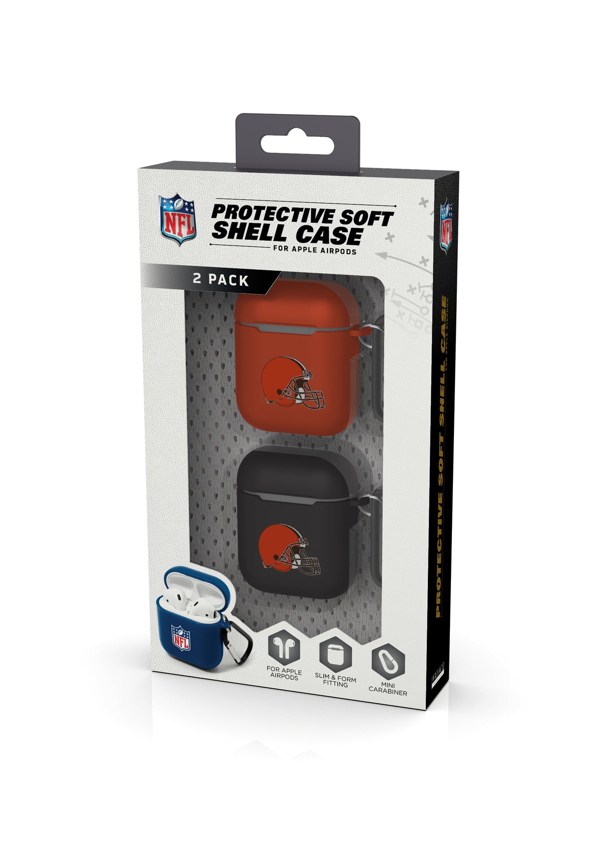 Cleveland Browns NFL Airpod Case 2 Pack