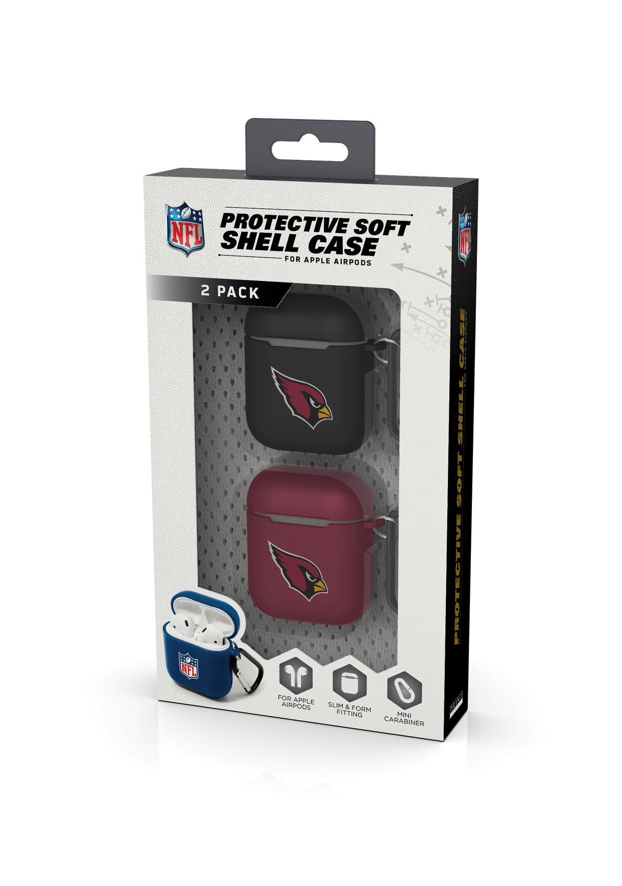 Arizona Cardinals NFL Airpod Case 2 Pack