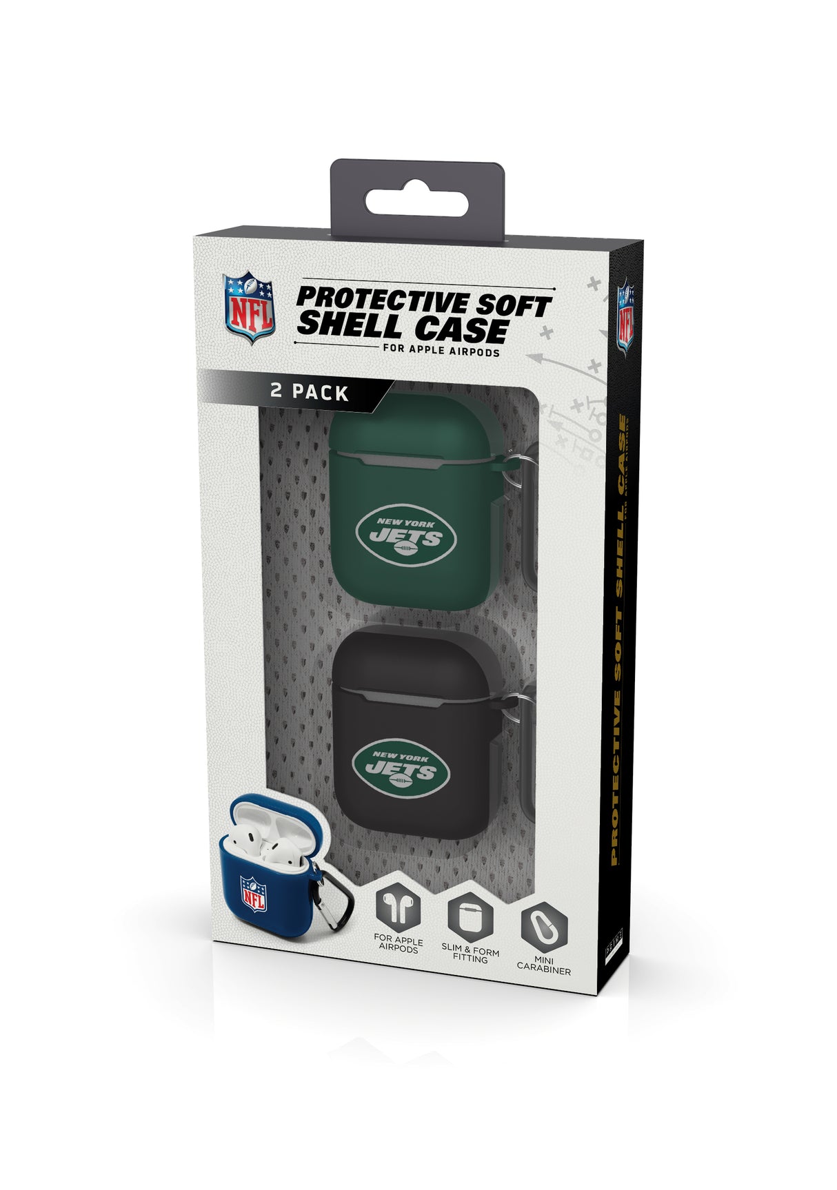 New York Jets NFL Airpod Case 2 Pack