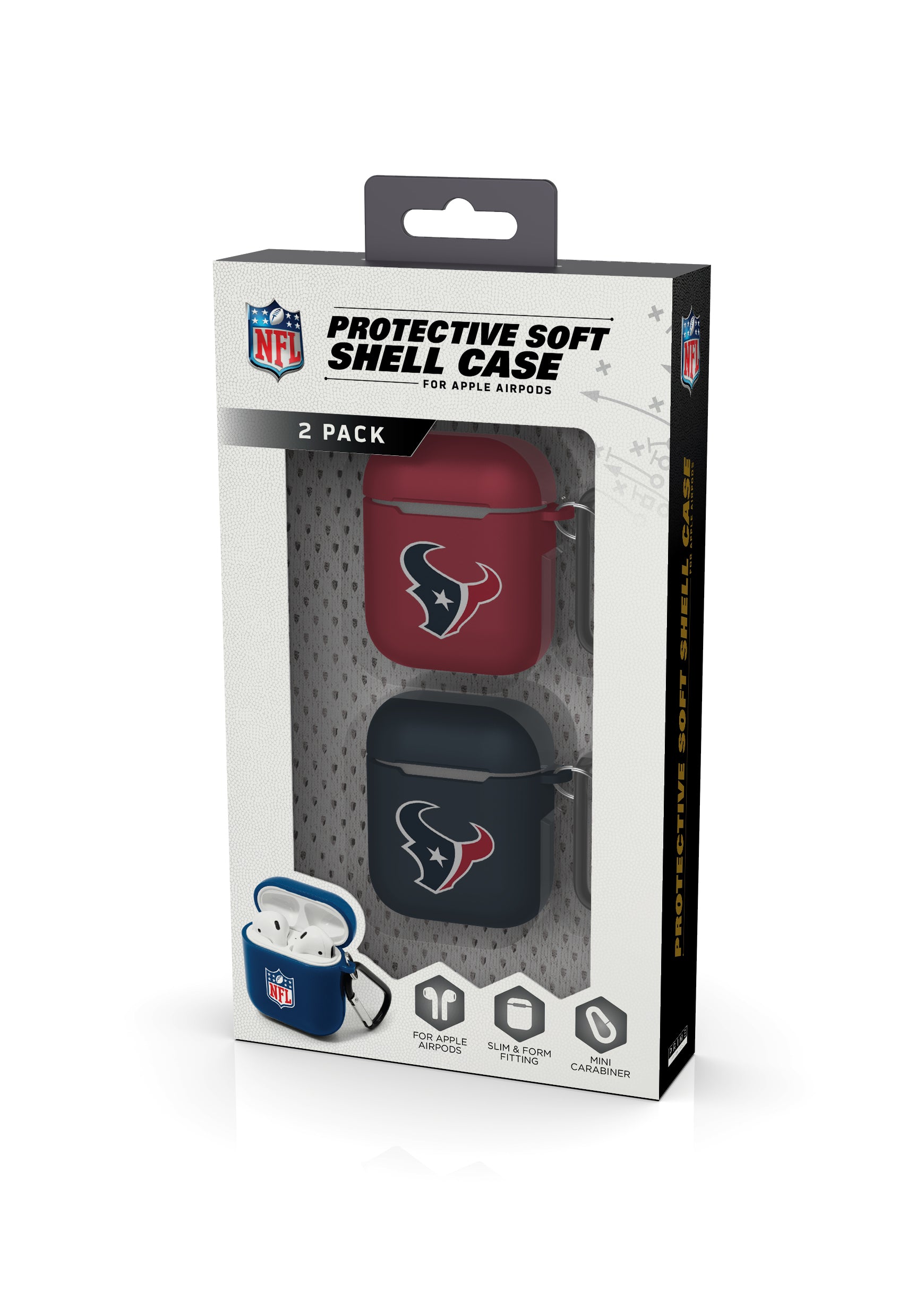 Houston Texans Airpod Case 2 Pack