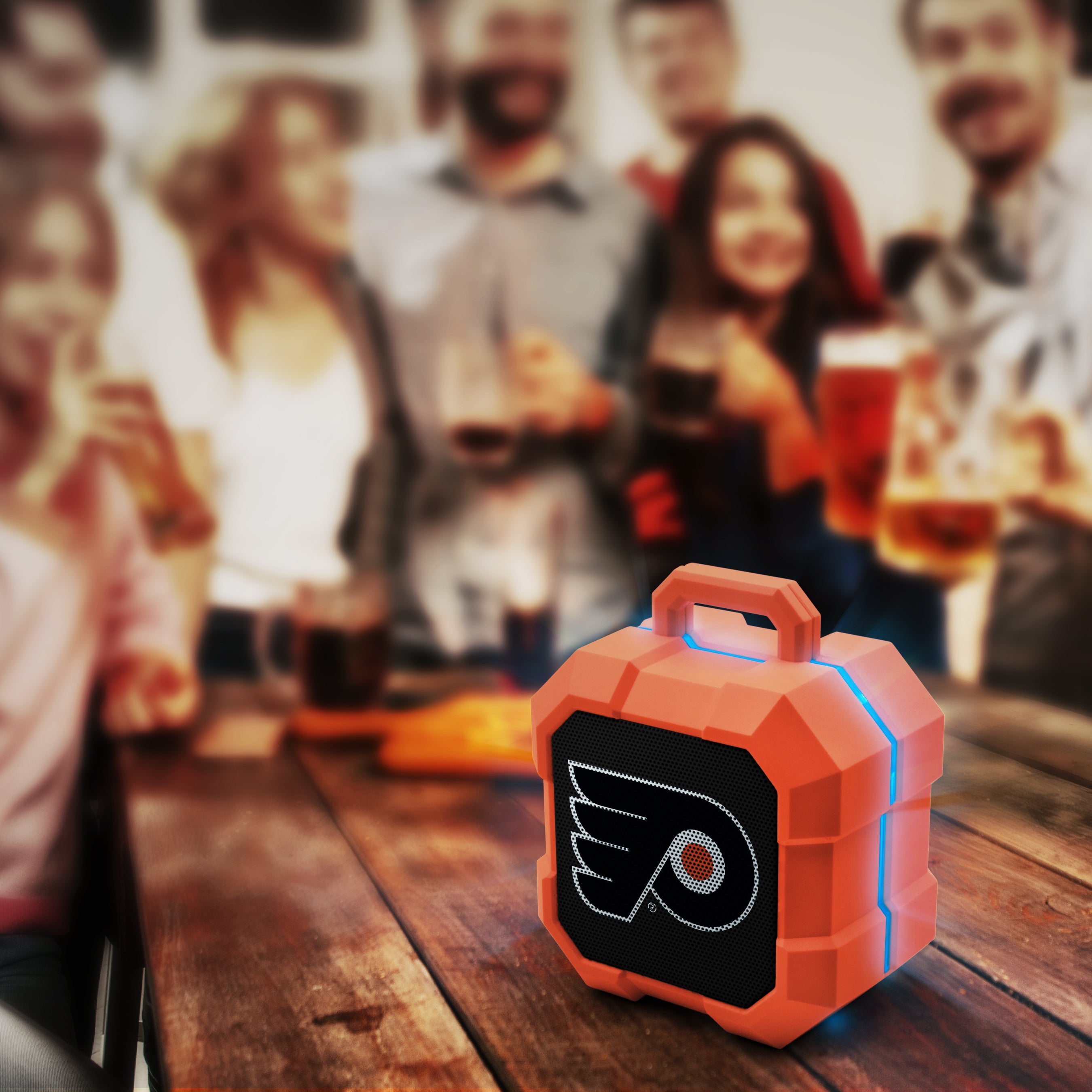 Philadelphia Flyers NHL ShockBox LED Bluetooth Speaker