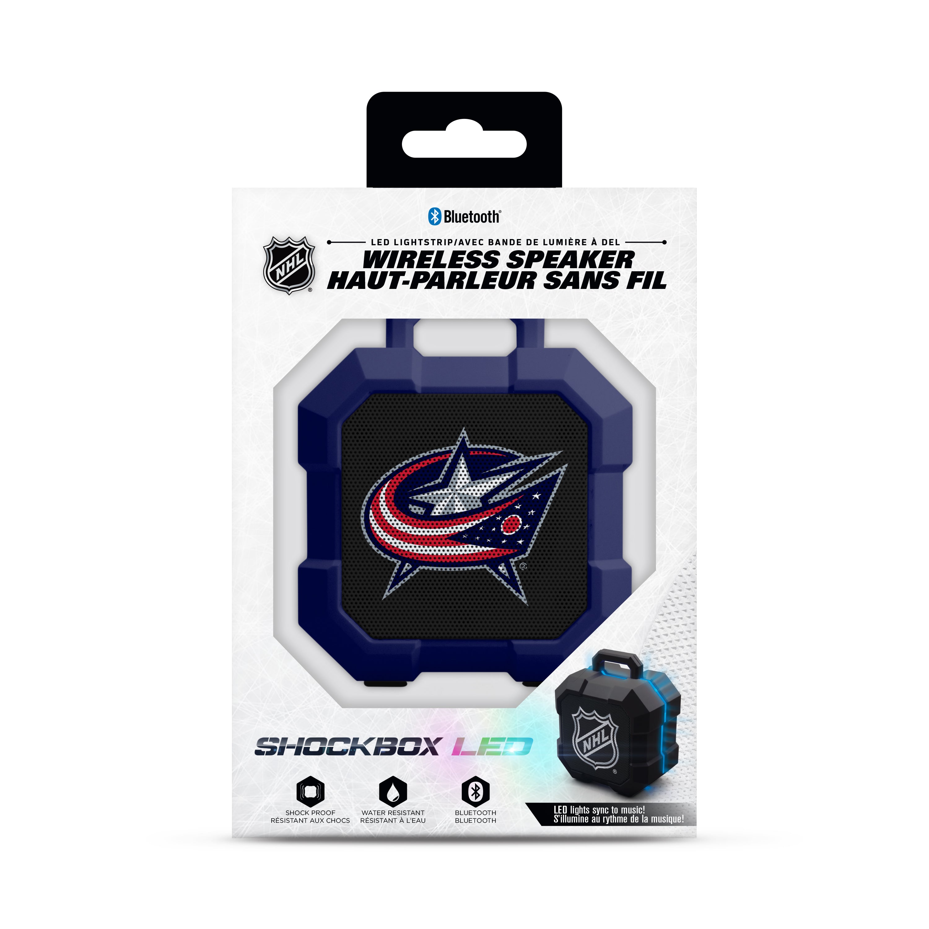 Columbus Blue Jackets NHL ShockBox LED Bluetooth Speaker