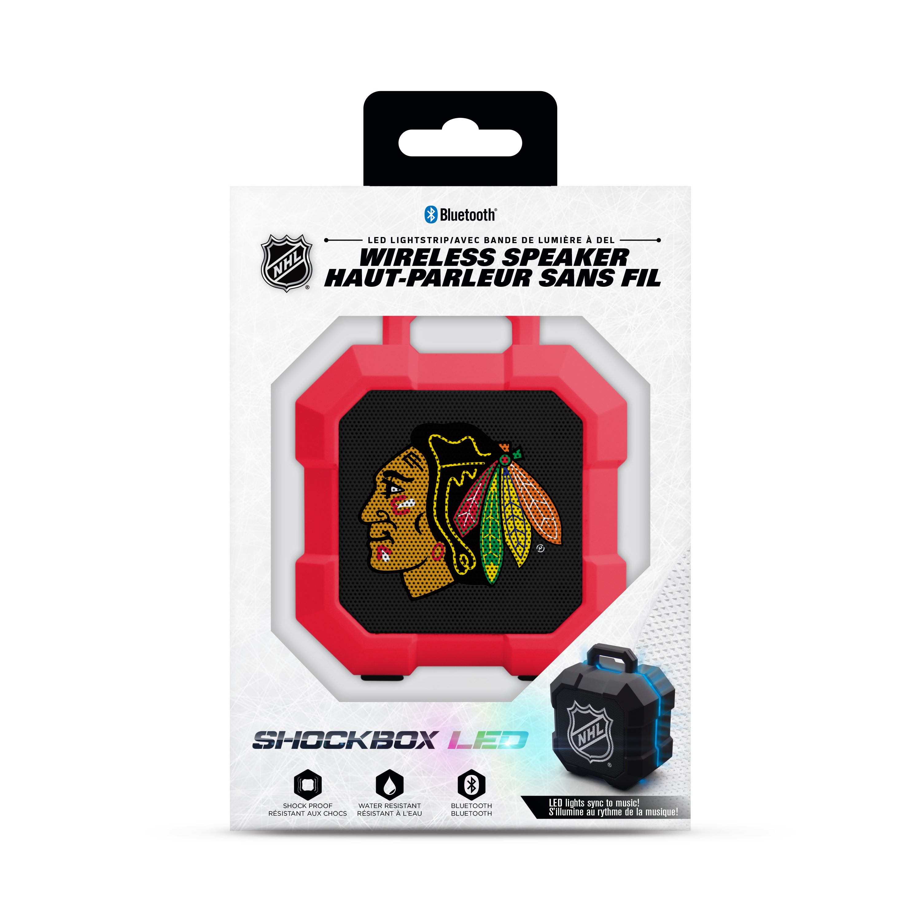 Chicago Blackhawks NHL ShockBox LED Bluetooth Speaker