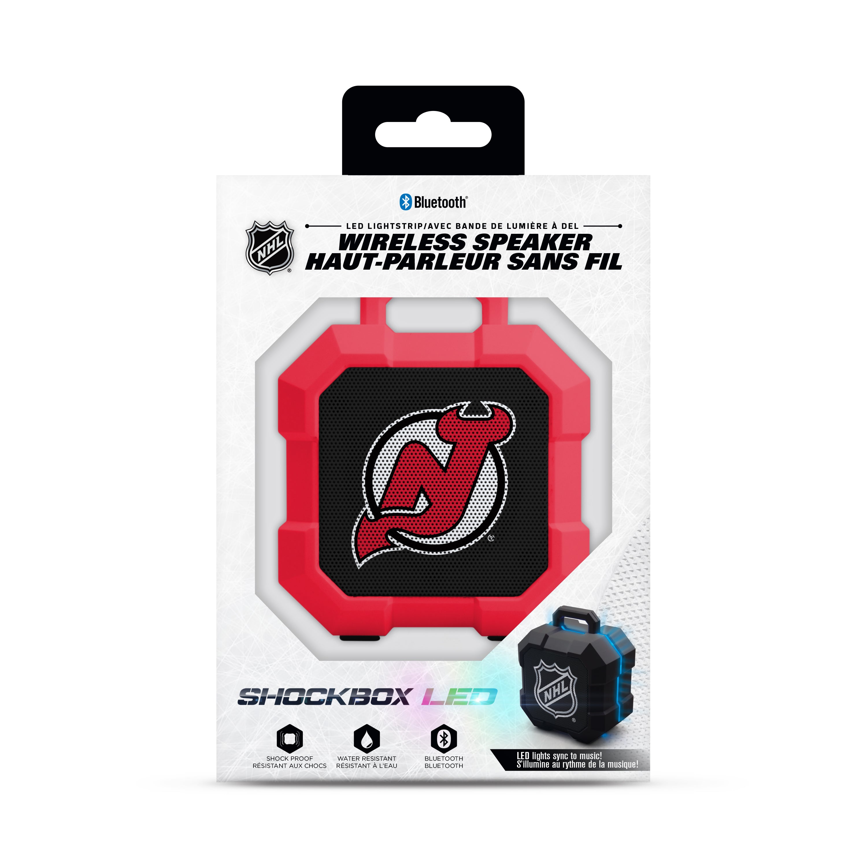 New Jersey Devils NHL ShockBox LED Bluetooth Speaker