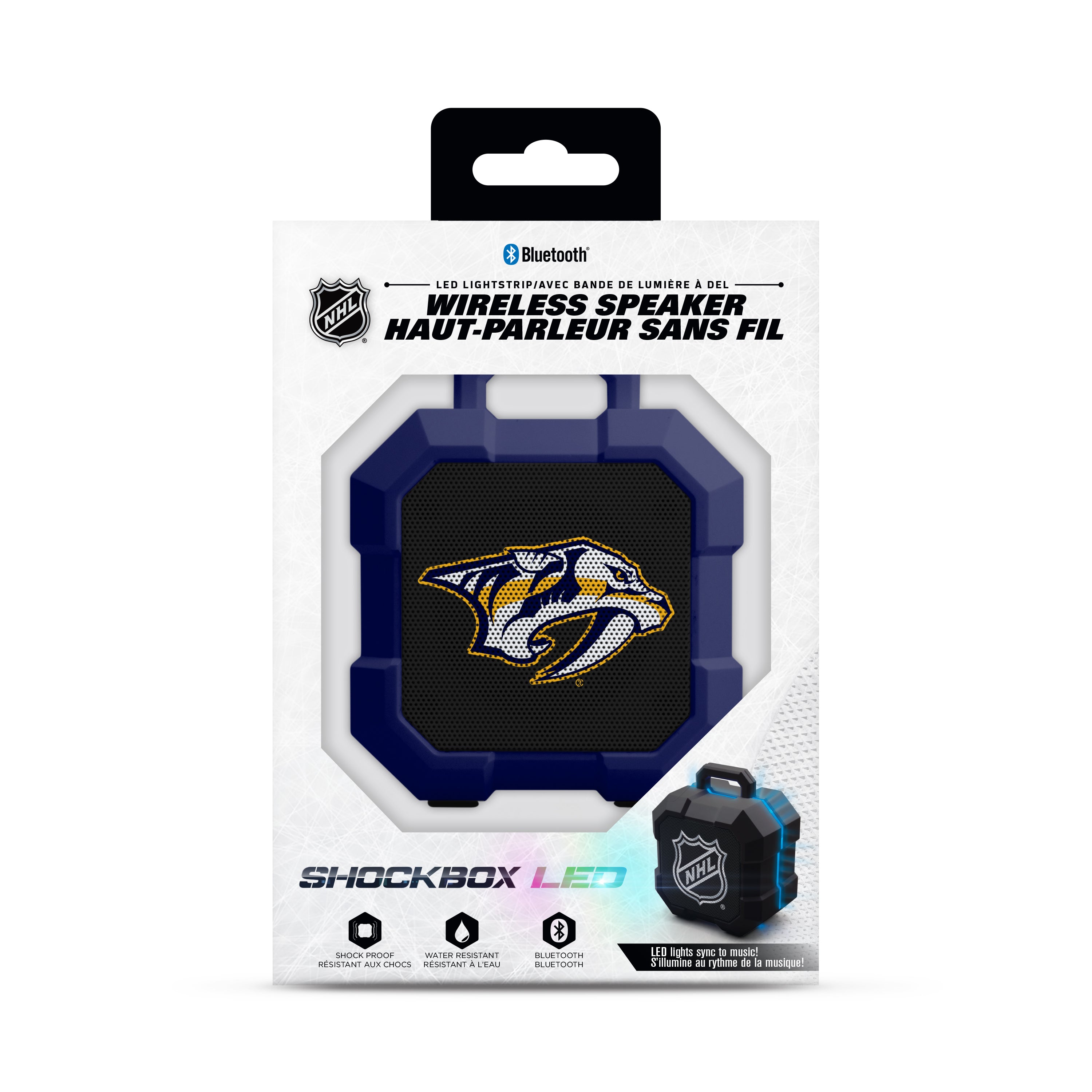 Nashville Predators NHL ShockBox LED Bluetooth Speaker